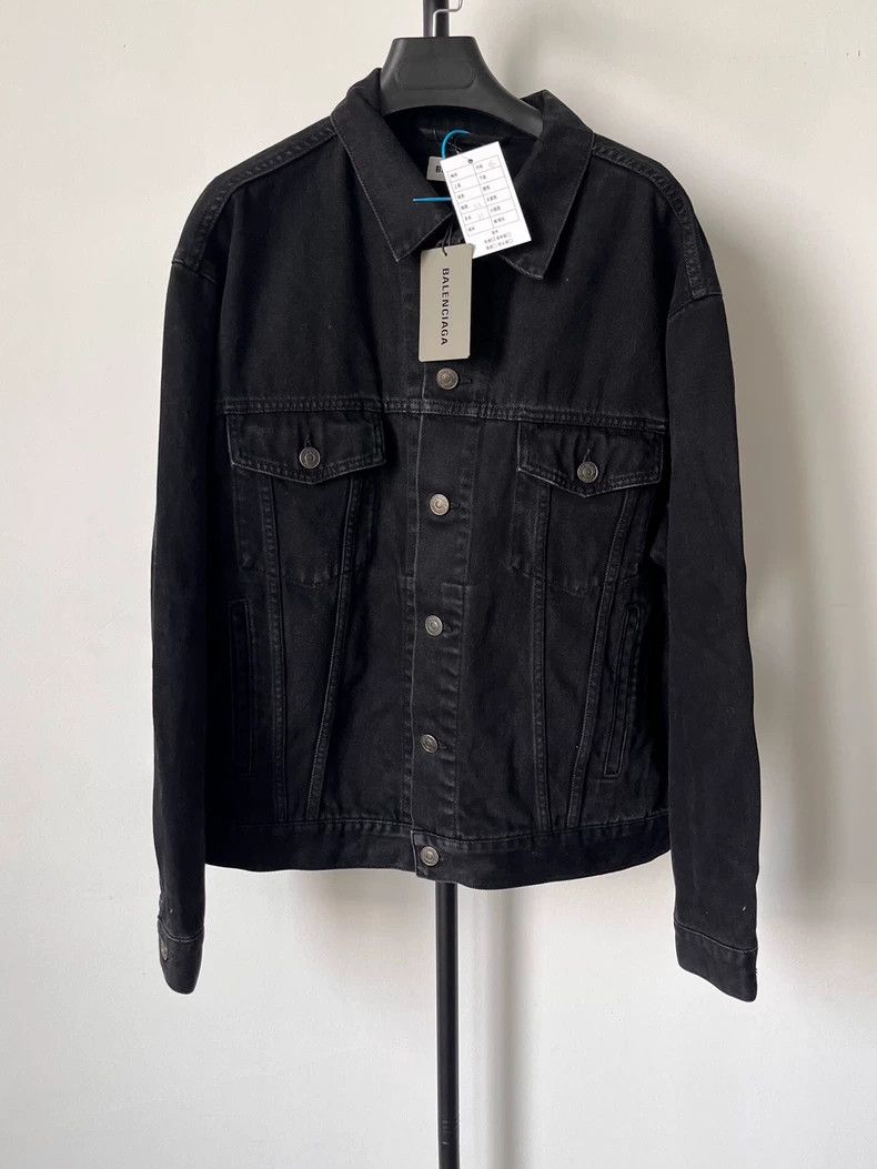 Balenciaga Balenciaga size 36 Long sleeve lapel denim jacket with Logo Size S / US 4 / IT 40 - 2 Thumbnail