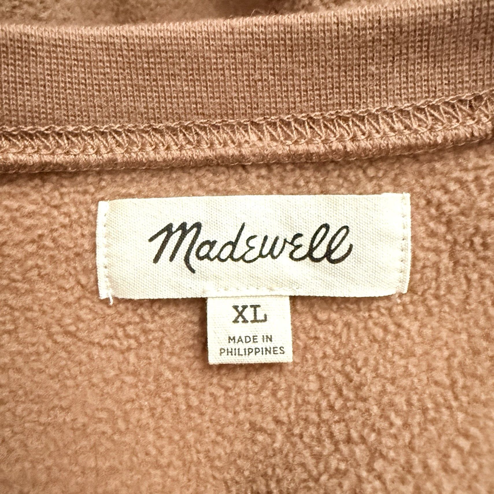 Madewell Madewell Brown Fleece Button-Up Pullover 100% Polyester XL Mens Size Brown Fleece Half Button Down Shirt Size US XL / EU 56 / 4 - 4 Thumbnail