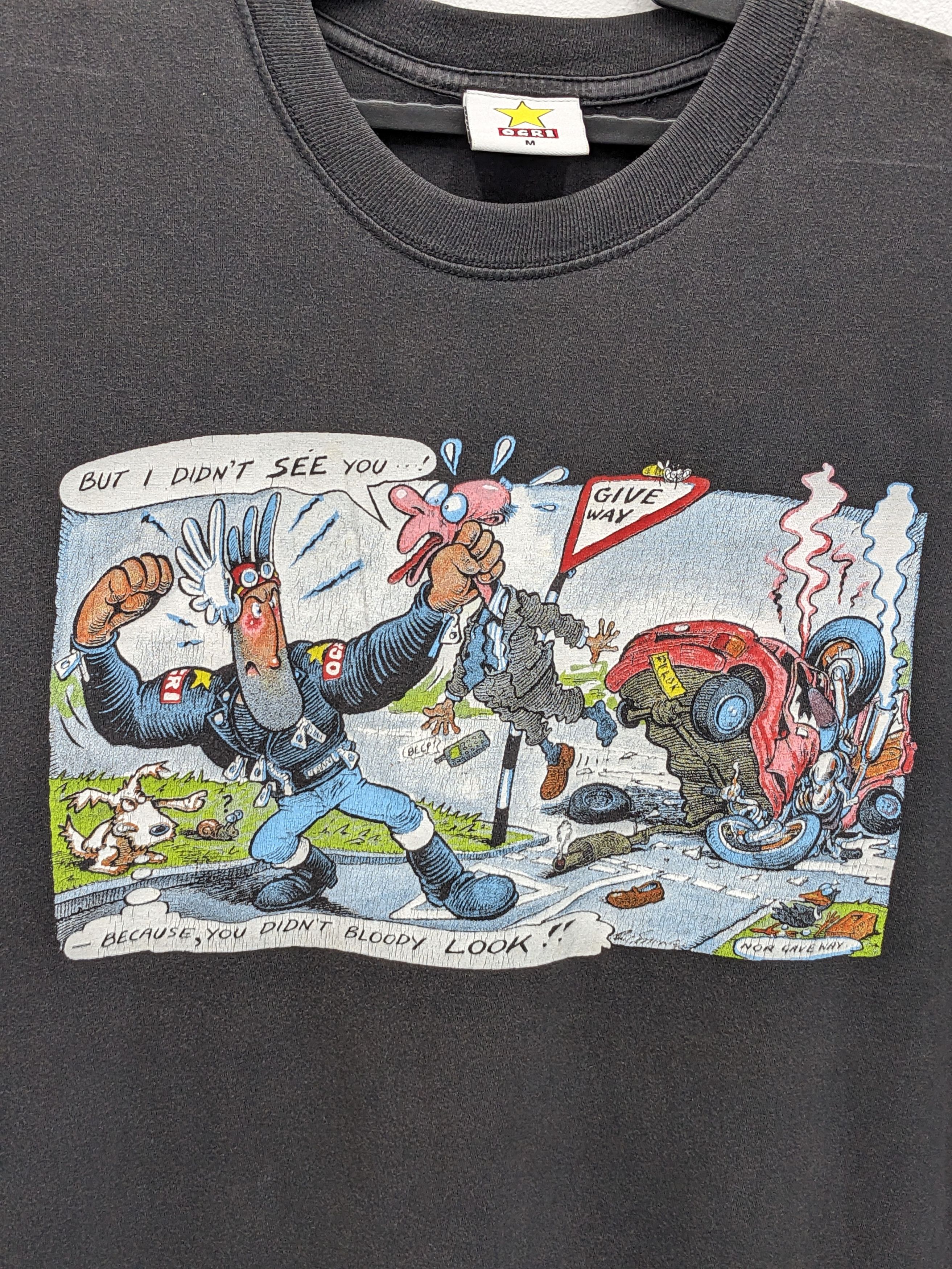DC Comics Vintage Ogri Motorcycle Comic Nuts To Build Tshirt Size US M / EU 48-50 / 2 - 3 Thumbnail