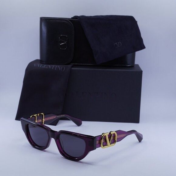 Valentino Valentino V-DUE VLS-103D Sunglasses Crystal Purple Size ONE SIZE - 11 Thumbnail