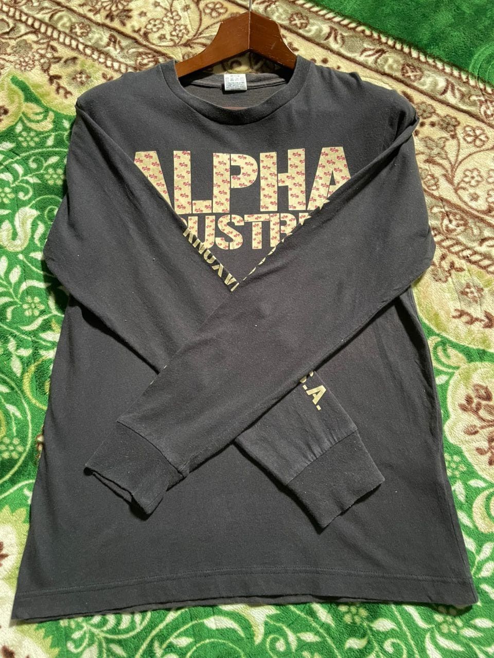 Vintage free postage K7-07 military Alpha Industries Sweatshirt Size US L / EU 52-54 / 3 - 5 Thumbnail