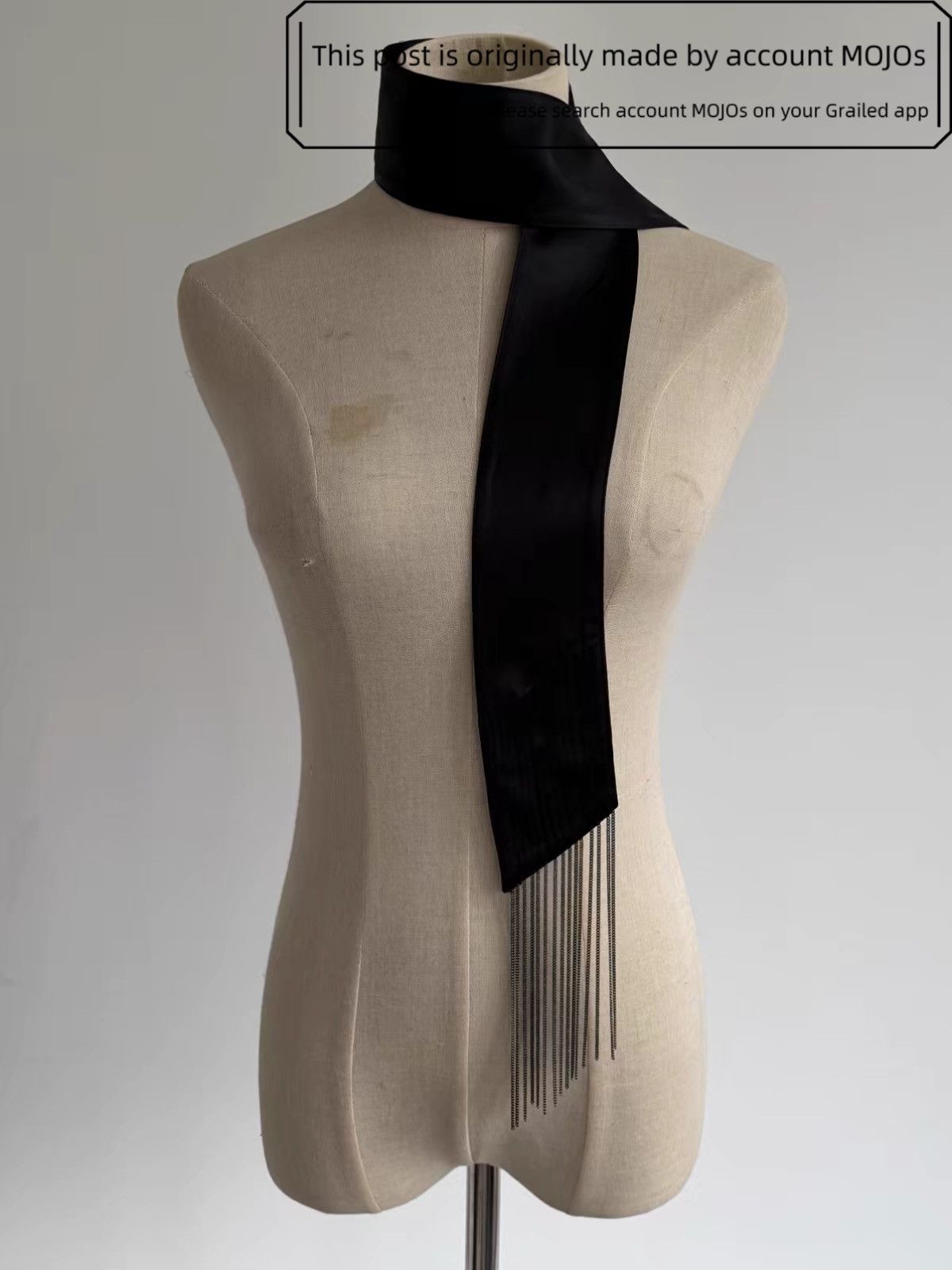 Maison Margiela Maison Margiela 14AW Silk Chain Attached Scarf mojos Size ONE SIZE - 4 Thumbnail