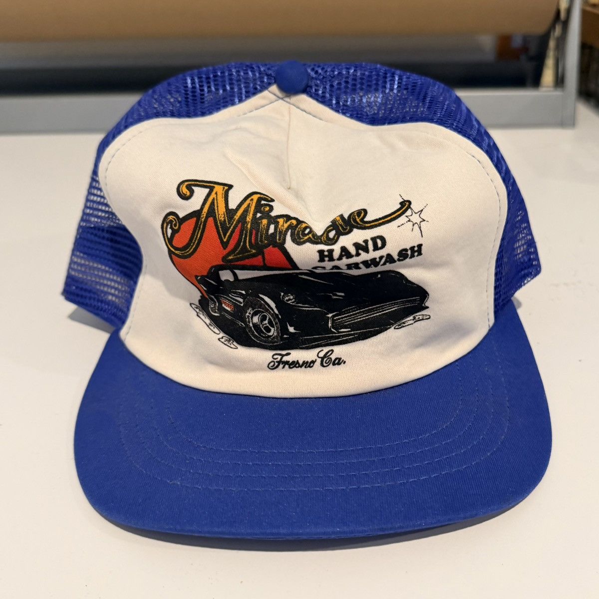 Vintage Vintage Miracle Hand Car Wash Trucker Hat 80s Fresno Size ONE SIZE - 1 Thumbnail