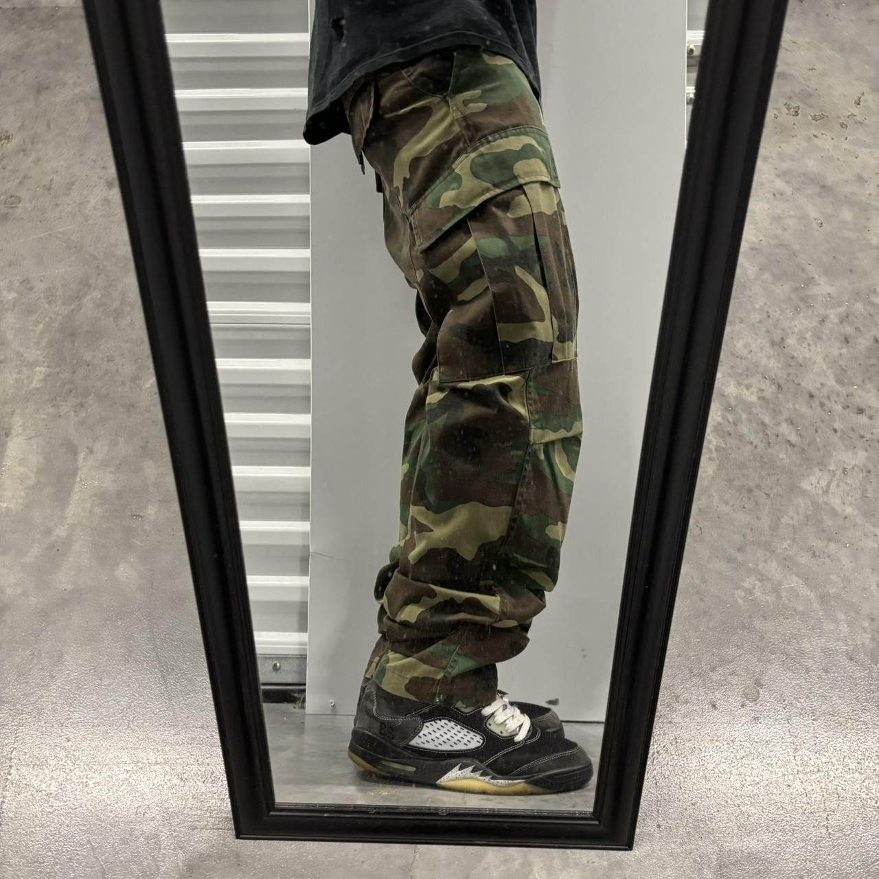 Japanese Brand × Vintage Crazy Vintage Y2K/2000s Military Camo Streetwear Skater Cargo Pants! Size US 27 - 2 Thumbnail