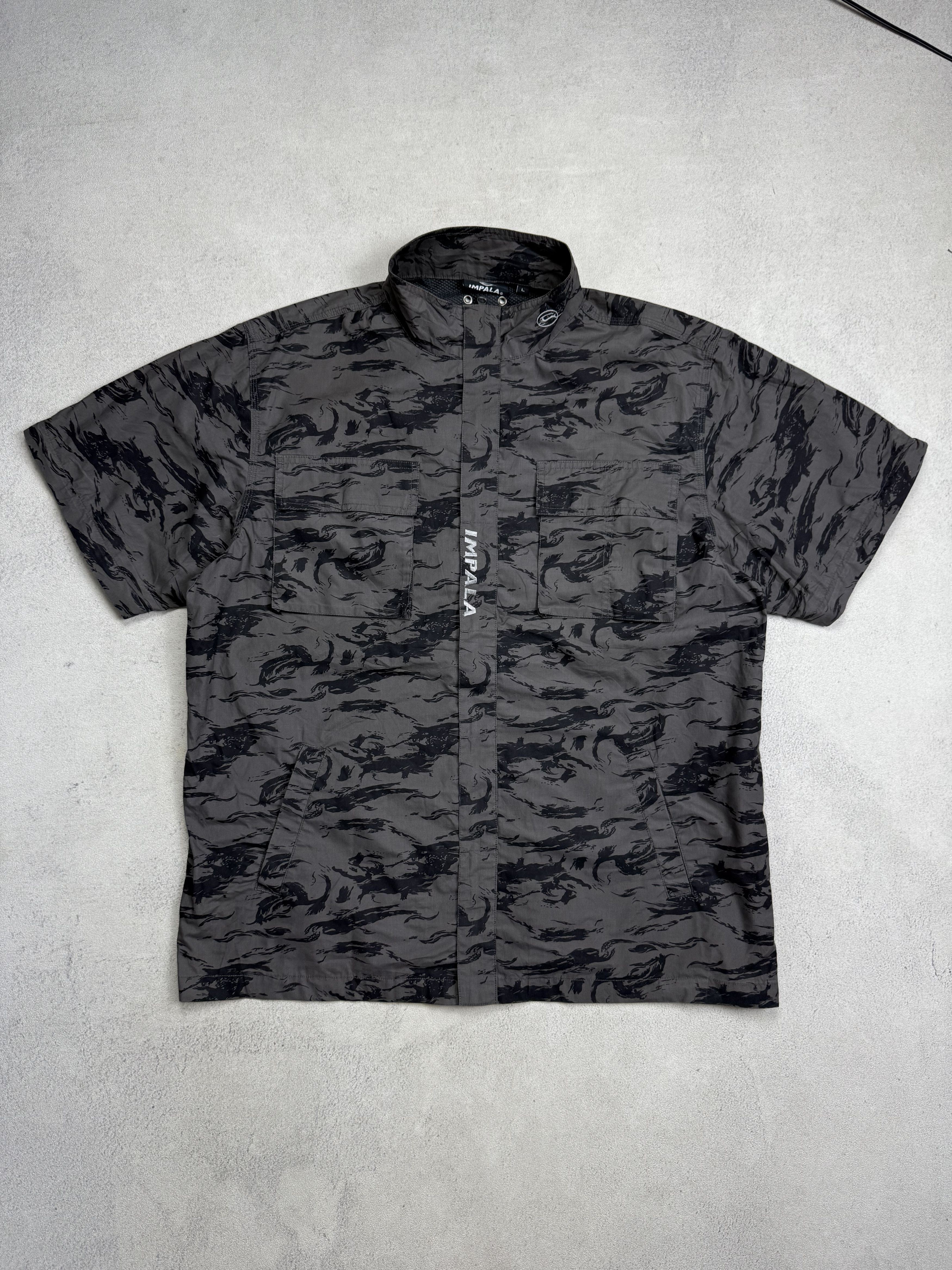 Japanese Brand IMPALA 2 in 1 Tactical Jacket Black Camo Detachable Sleeves Size US L / EU 52-54 / 3 - 2 Thumbnail