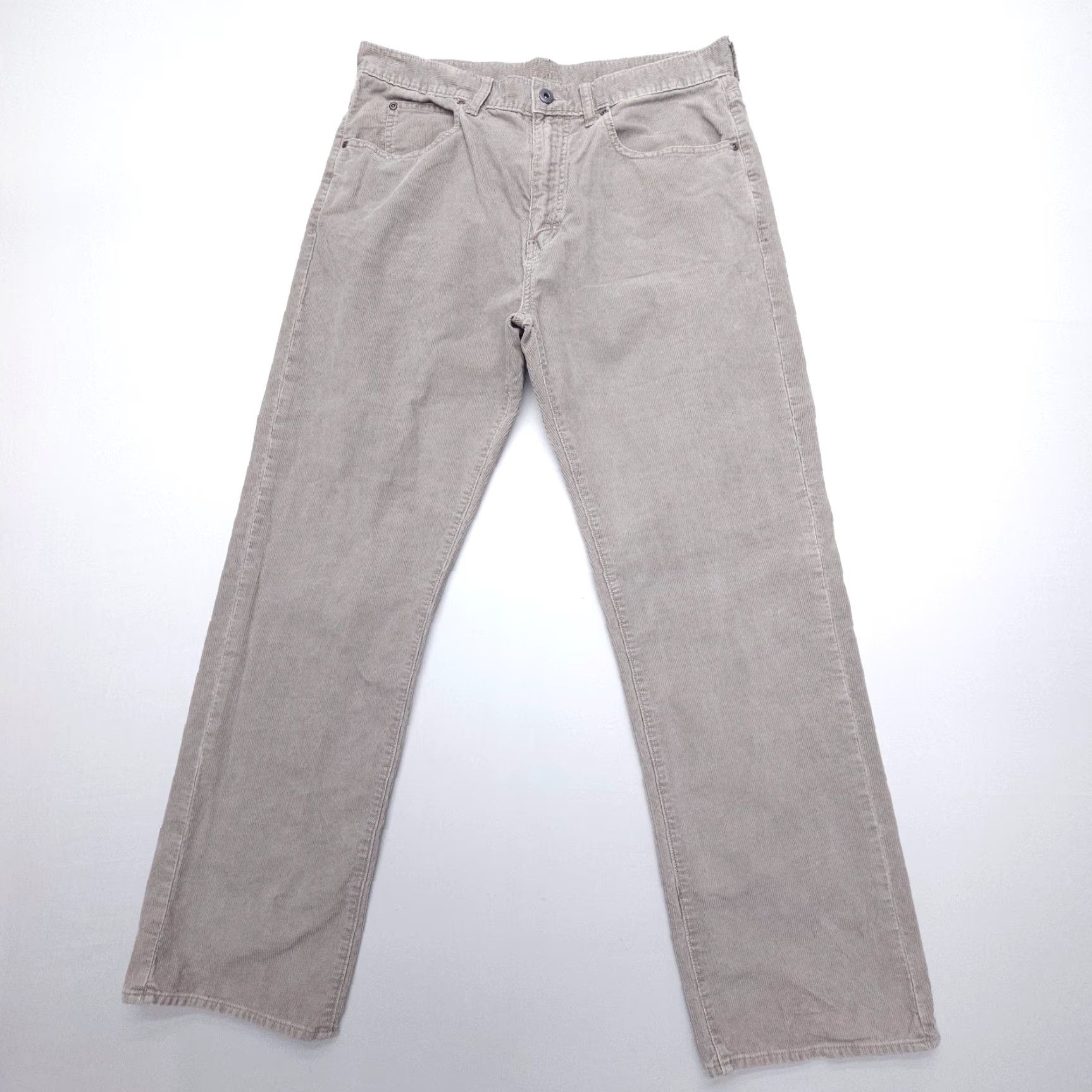 J.Crew J.CREW Jeans Corduroy Straight 34x30 Gray Mens 90s Vintage Cord Jeans / Pants Regular Rise Mid 5-Pocket Design Size US 34 / EU 50 - 2 Thumbnail