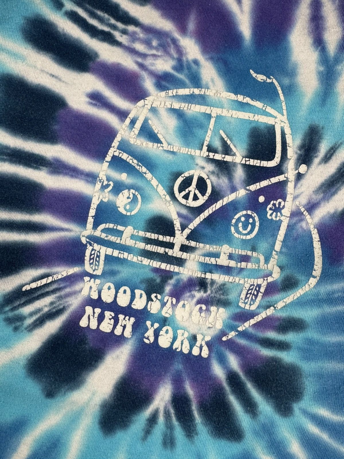 Vintage Vintage 00s Woodstock tie dye hippie grateful dead style tee Size US L / EU 52-54 / 3 - 6 Thumbnail