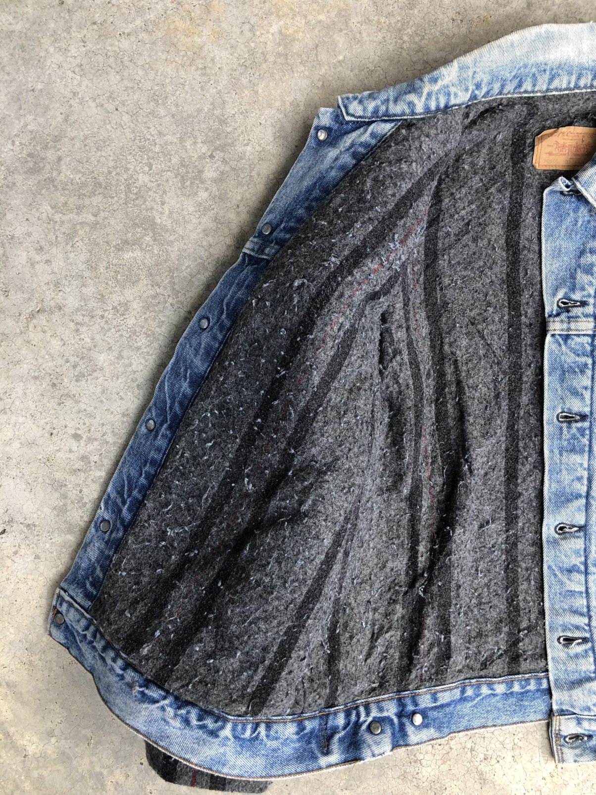 Levi's Vintage 80s 70s Levi’s Blanket Lined Denim Jacket Distressed Size US L / EU 52-54 / 3 - 12 Thumbnail