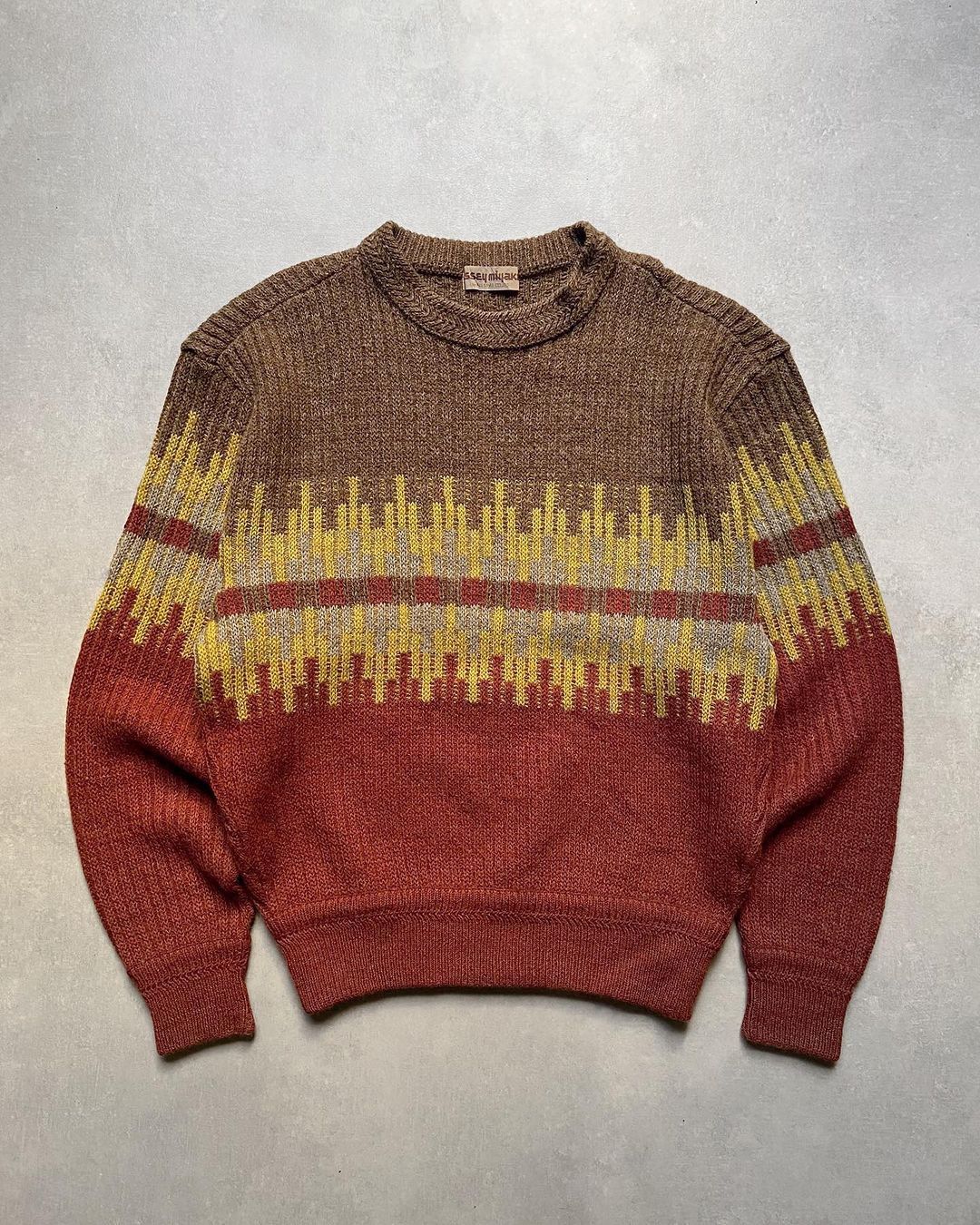 Pattern Issey Miyake Pullover Vintage Hai Sporting Gear By Issey