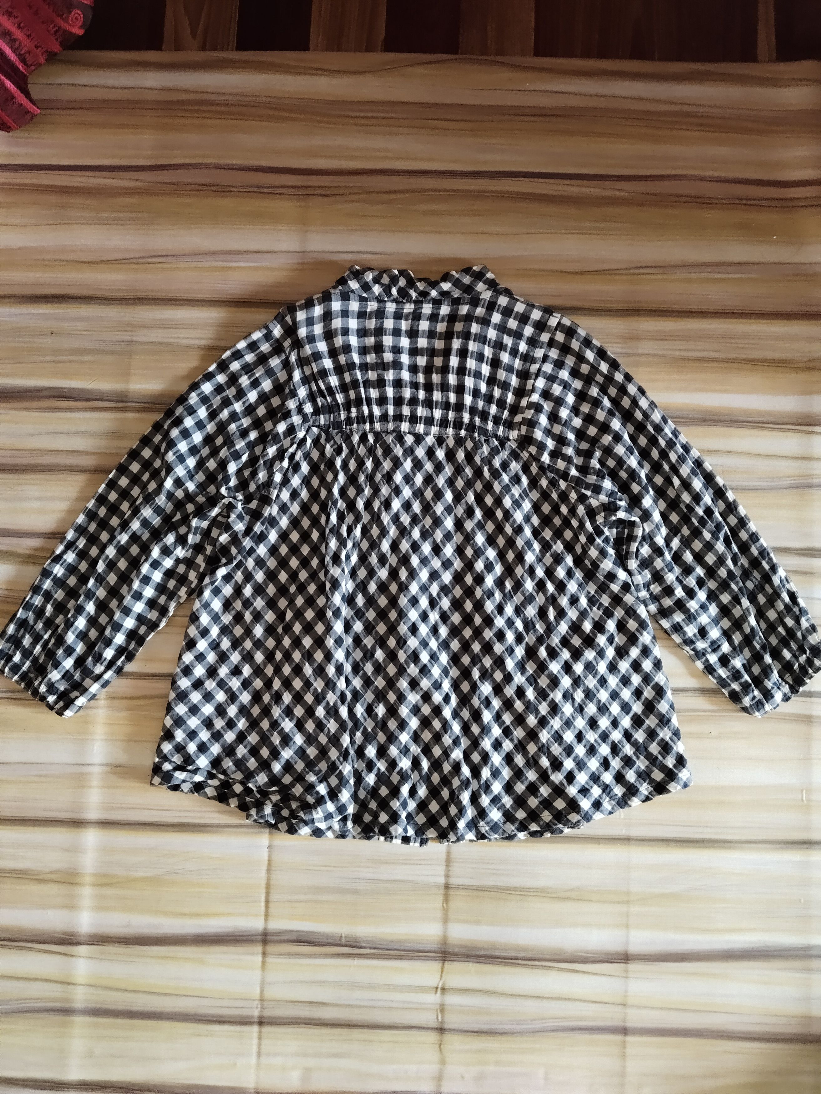 Y's Y's For Living Tartan Blouse (YOHJI YAMAMOTO ) Size S / US 4 / IT 40 - 8 Thumbnail
