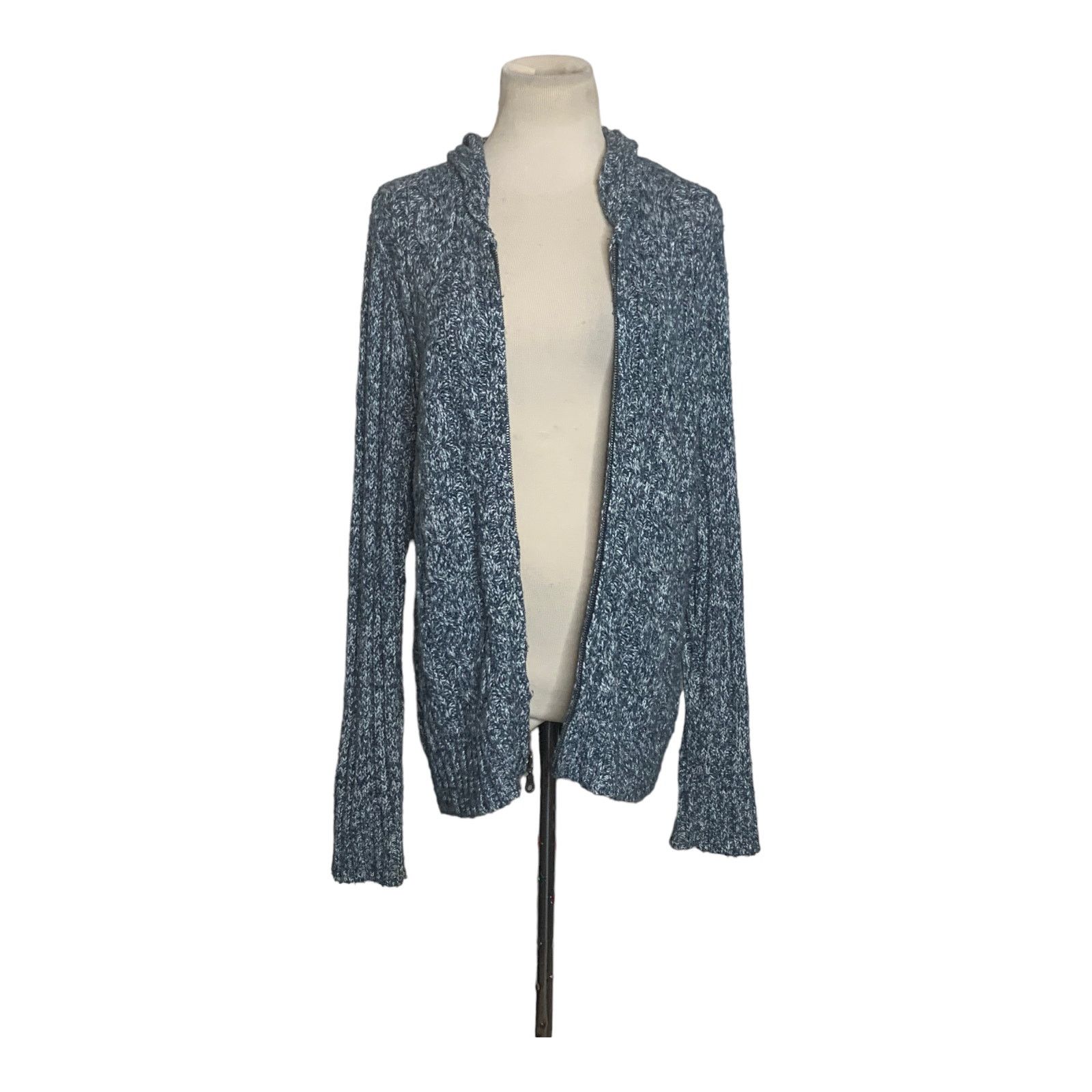 Sonoma Sonoma heathered blue hoodie sweater jacket size XL Size XL / US 12-14 / IT 48-50 - 12 Thumbnail