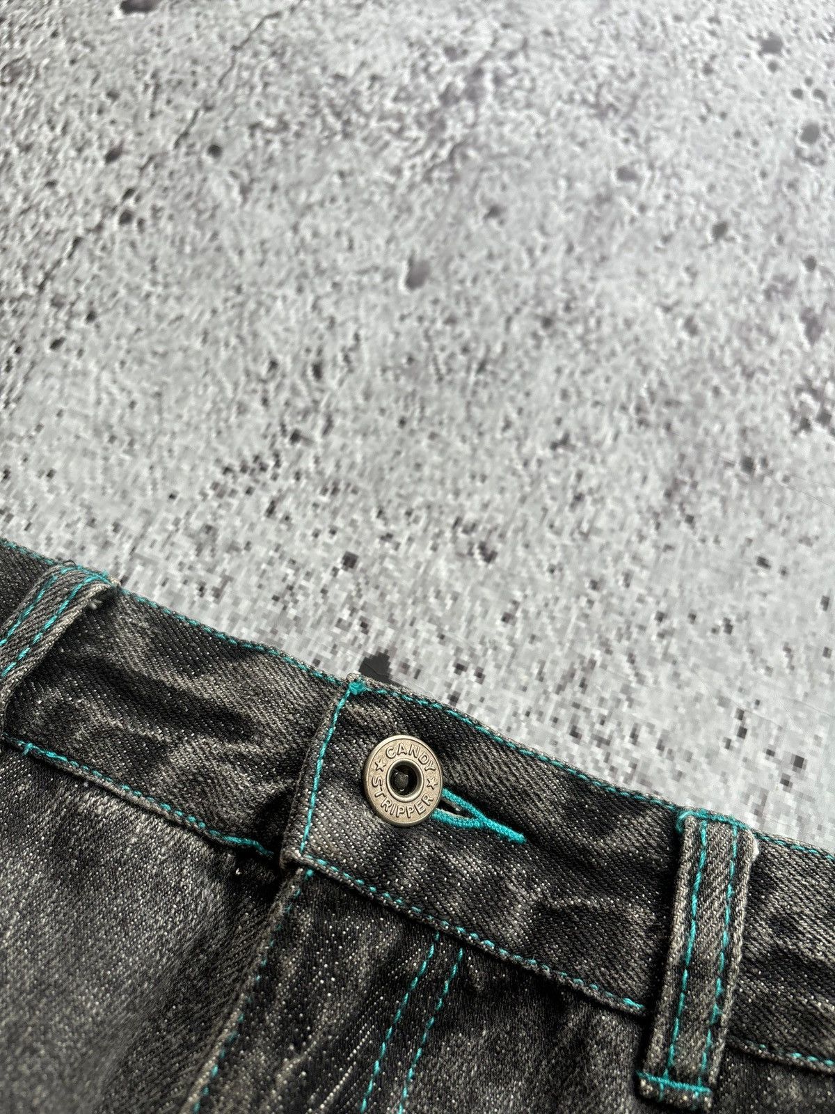 Hysteric Glamour Y2k Distressed Denim Candy Stripper Jeans Size US 32 / EU 48 - 9 Thumbnail