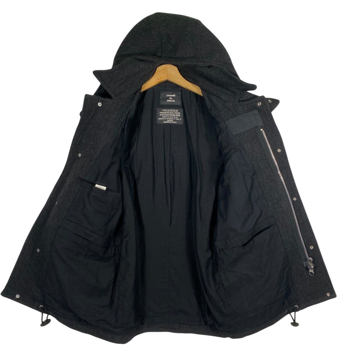 CABANE de ZUCCa × Issey Miyake × Zucca Vintage Cabane De Zucca Issey Miyake Hoodie Wool Size US S / EU 44-46 / 1 - 7 Thumbnail