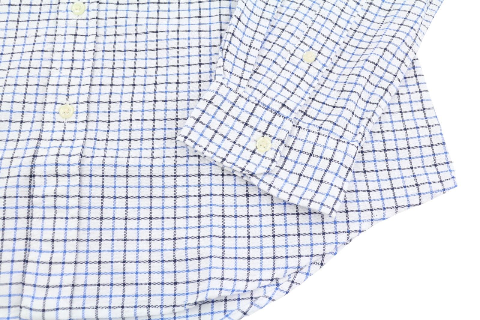 Ralph Lauren S White Check Custom Fit Button-Down Neck Logo 87003 Size US S / EU 44-46 / 1 - 5 Thumbnail