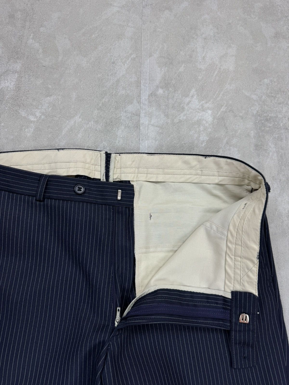 Other Vintage wool stripes trousers pants London Bespoke Mens 31 Size US 31 - 9 Thumbnail