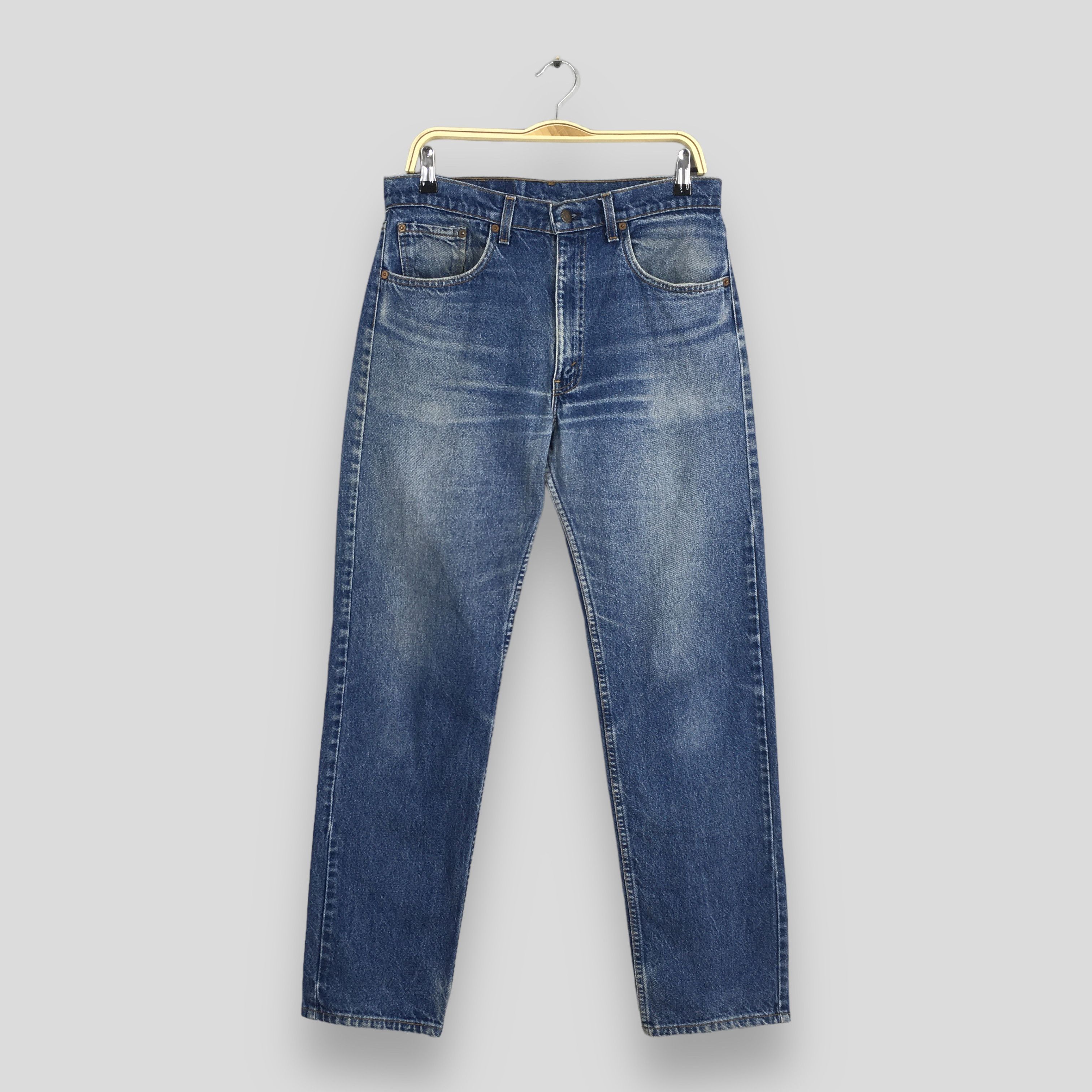 Levi's Size 31x30 Vintage 80s Levi's 505 Faded Blue Jeans S573 Size US 31 - 1 Thumbnail