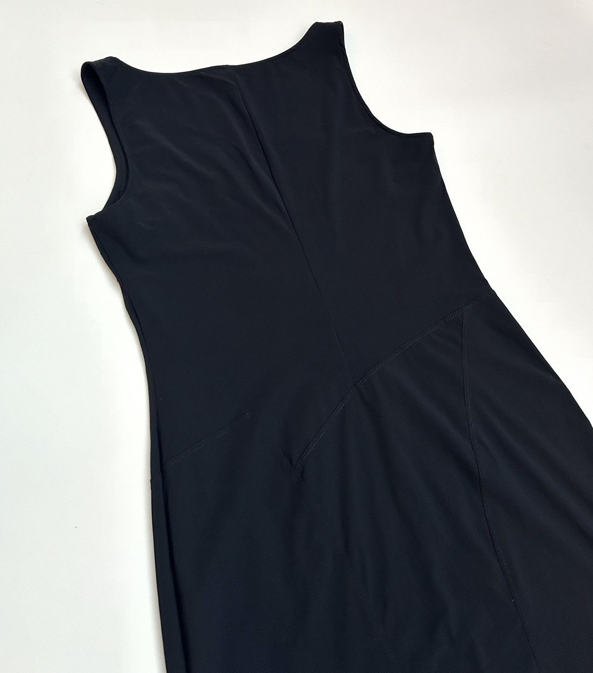 Marithe + Francois Girbaud × Vintage Marithe Francois Girbaud Sleeveless Black Midi Dress Size L / US 10 / IT 46 - 4 Thumbnail