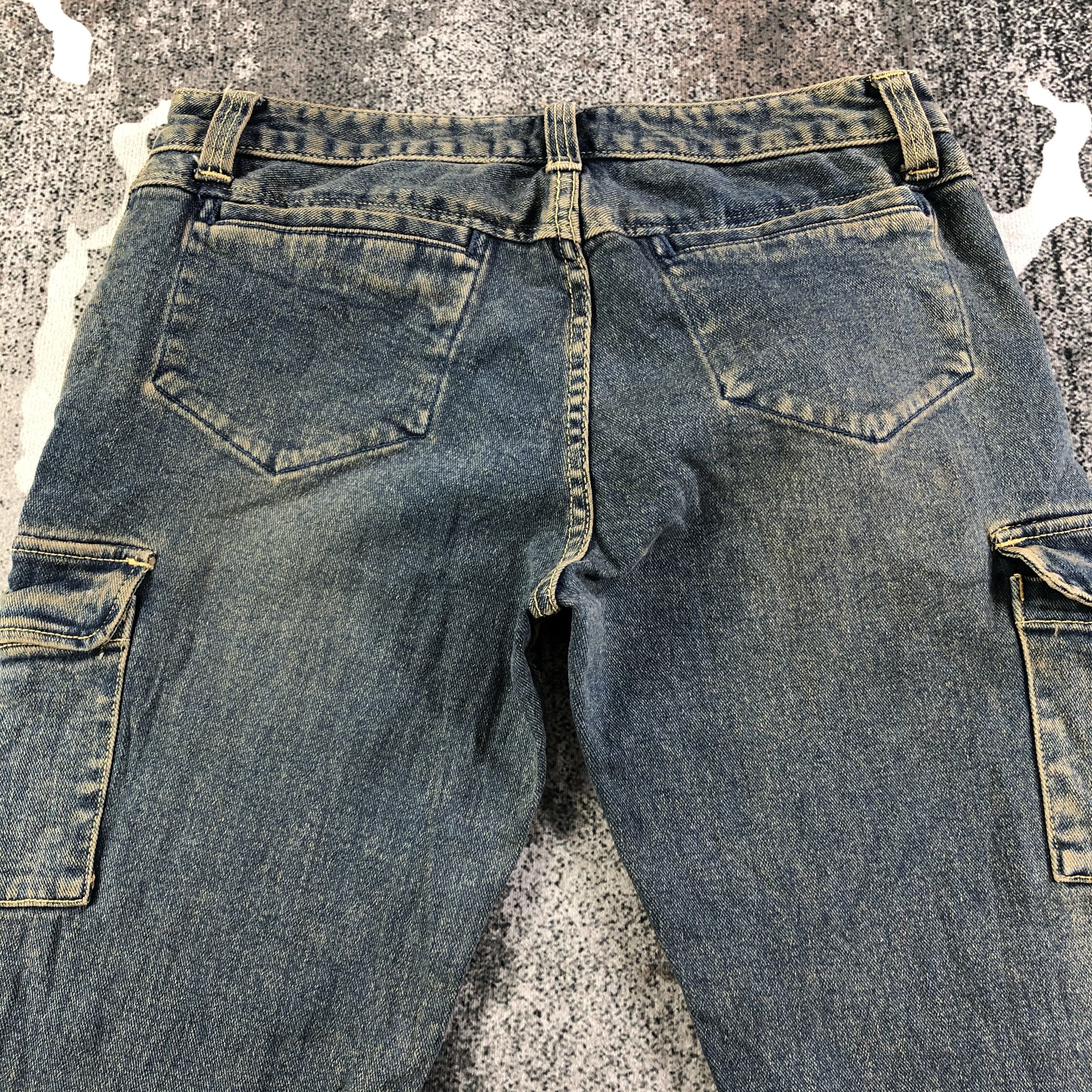 Japanese Brand Vintage Japanese Brand Faded Cargo Jeans KJ2166 Size US 30 / EU 46 - 4 Thumbnail