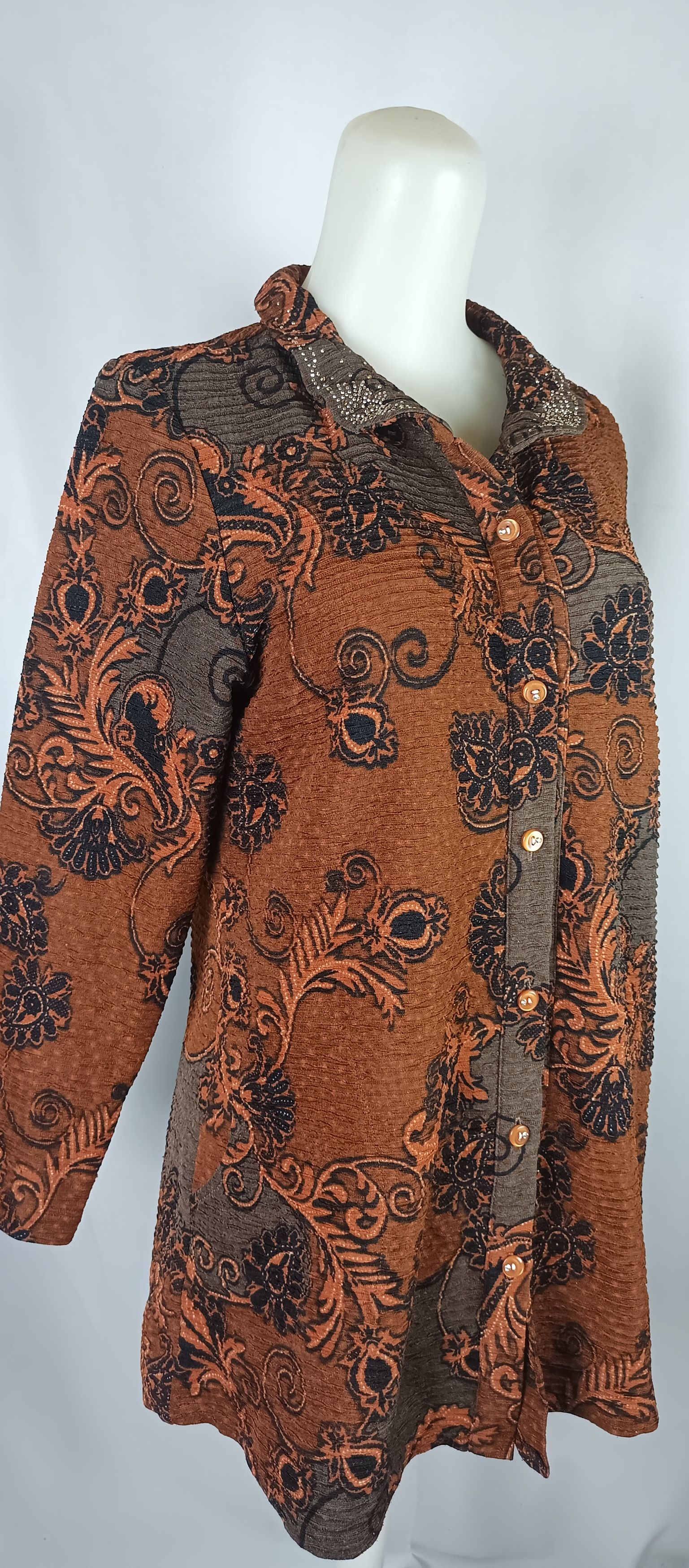 Designer × Japanese Brand × Vintage SSAMZIE Ladies Undefined Pleates Blouses Style Issey Size L / US 10 / IT 46 - 12 Thumbnail
