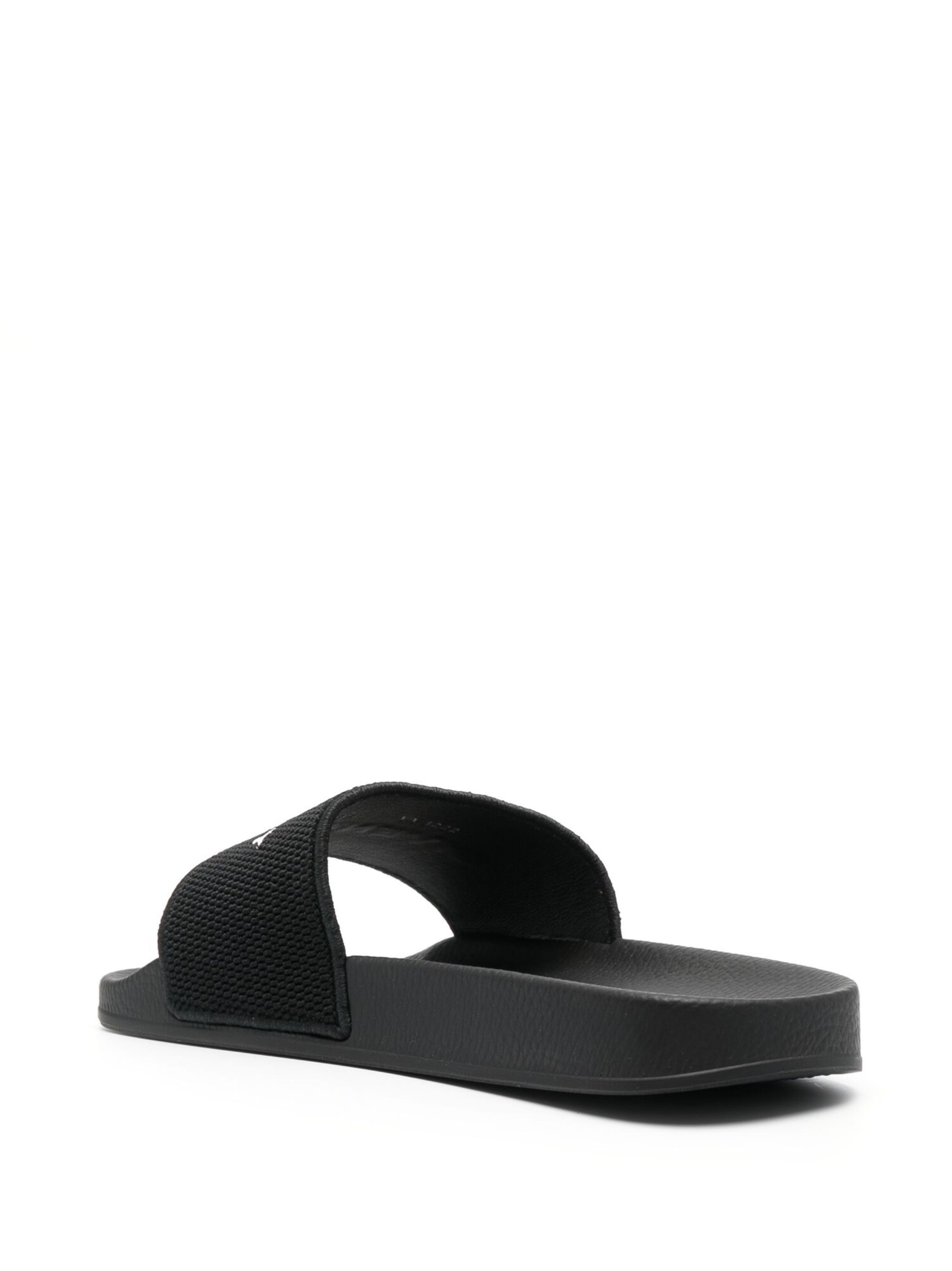 Givenchy o1srvl11e1224 Logo-Embroidered Slides in Black Size US 8 / IT 38 - 3 Thumbnail