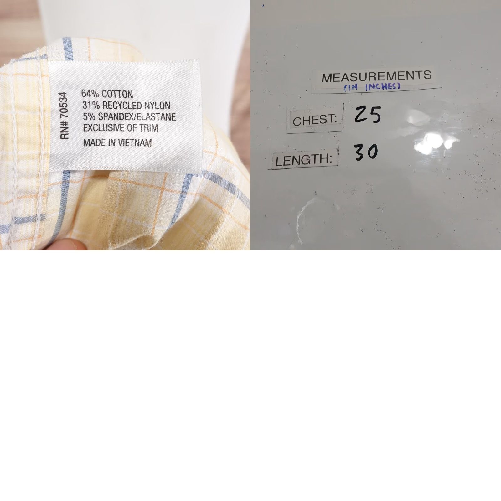 Orvis Orvis Shirt Mens XL Yellow Plaid Active Fit Short Sleeve Button Front Casual Size US XL / EU 56 / 4 - 8 Thumbnail