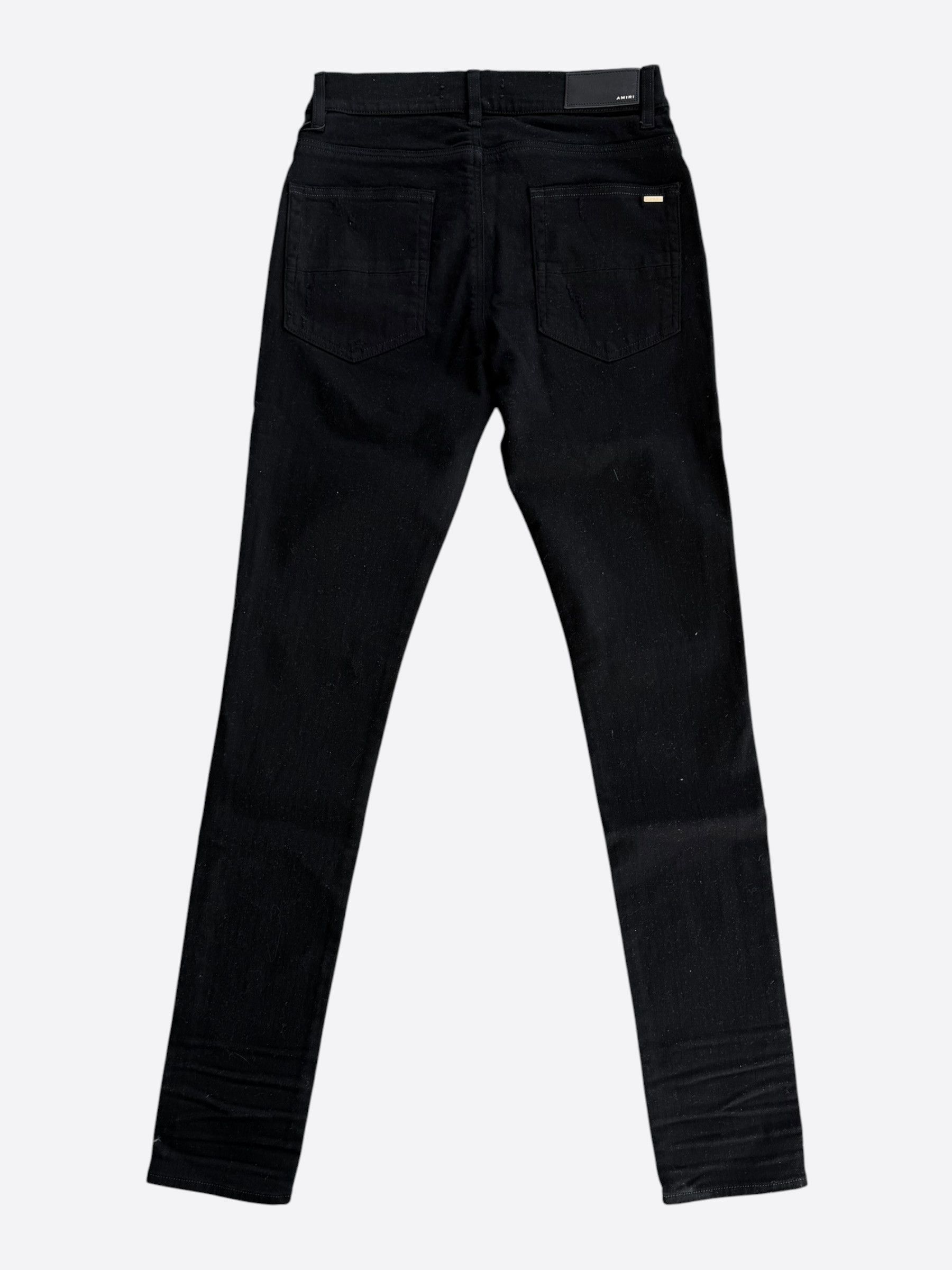 Amiri Amiri Black Slash Distressed Jeans Size US 31 - 2 Thumbnail