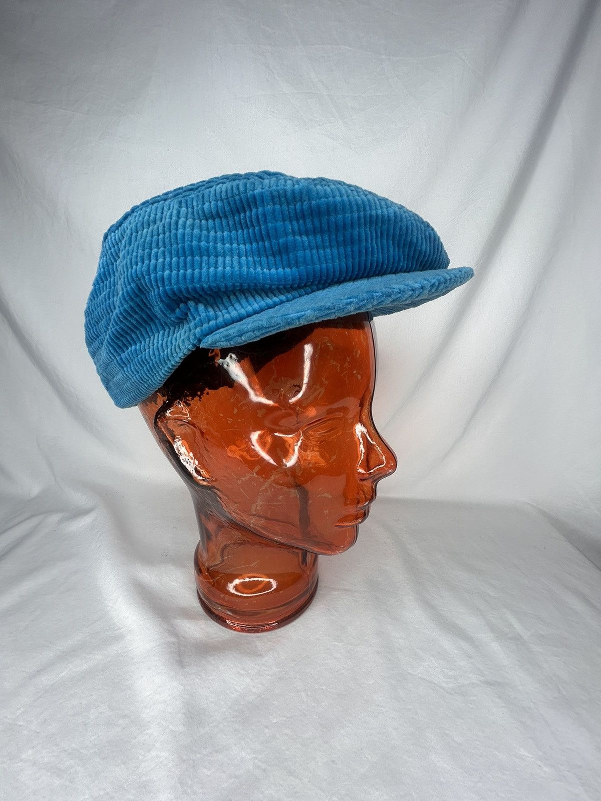 Vintage Vtg 90’s Teal Corduroy Flat Cap Hat 100% Cotton Size ONE SIZE - 1 Thumbnail