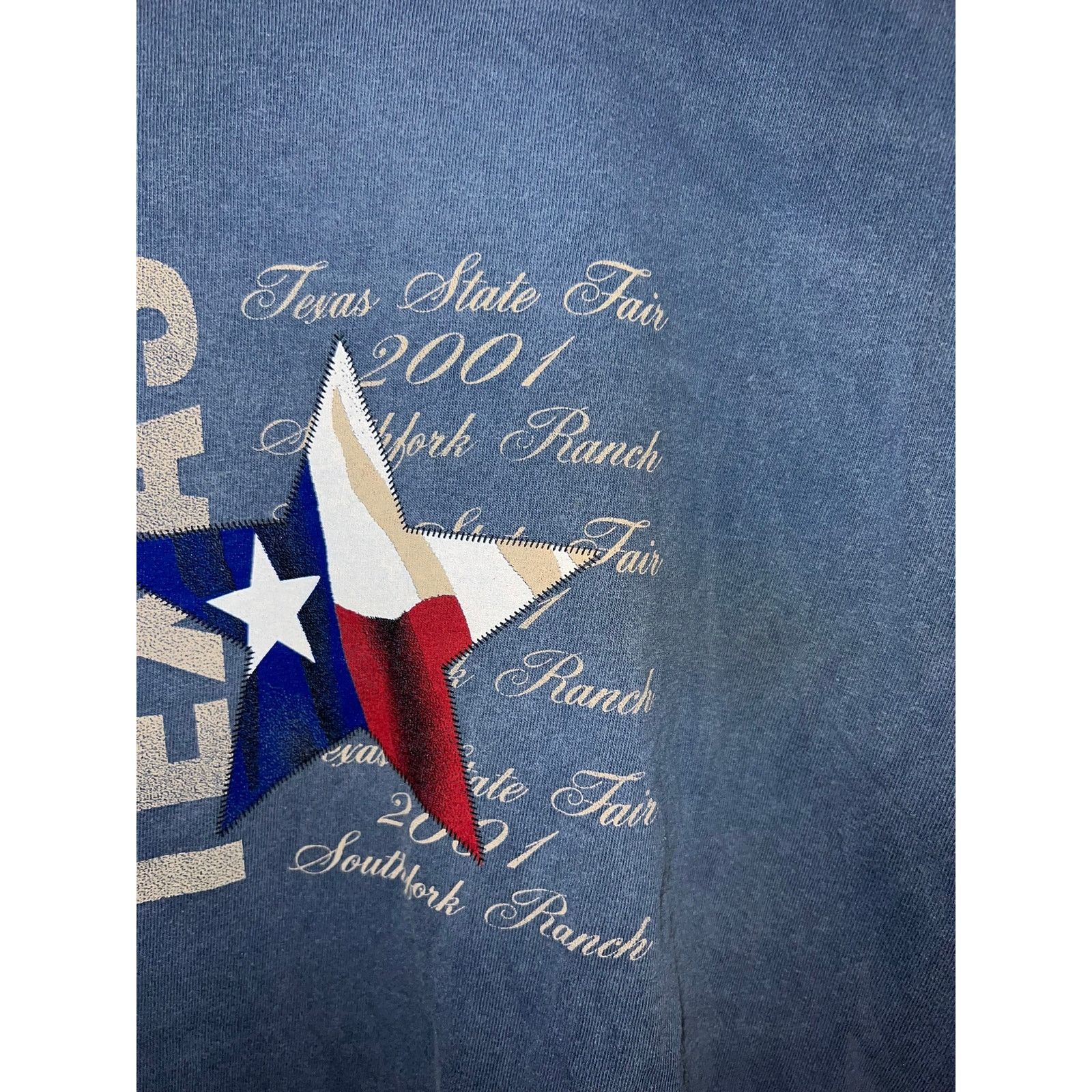 Vintage Vintage Texas State Fair Shirt TX Blue Graphic Tee 2001 M Size US M / EU 48-50 / 2 - 4 Thumbnail