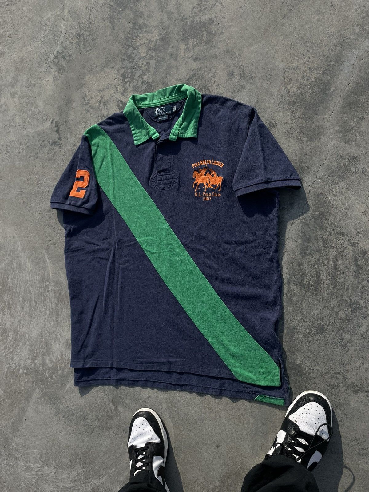 Rugby Ralph Lauren VINTAGE POLO RALPH LAUREN SUMMER CLASSIC BIG PONY shirt Y2K Size US XL / EU 56 / 4 - 7 Thumbnail