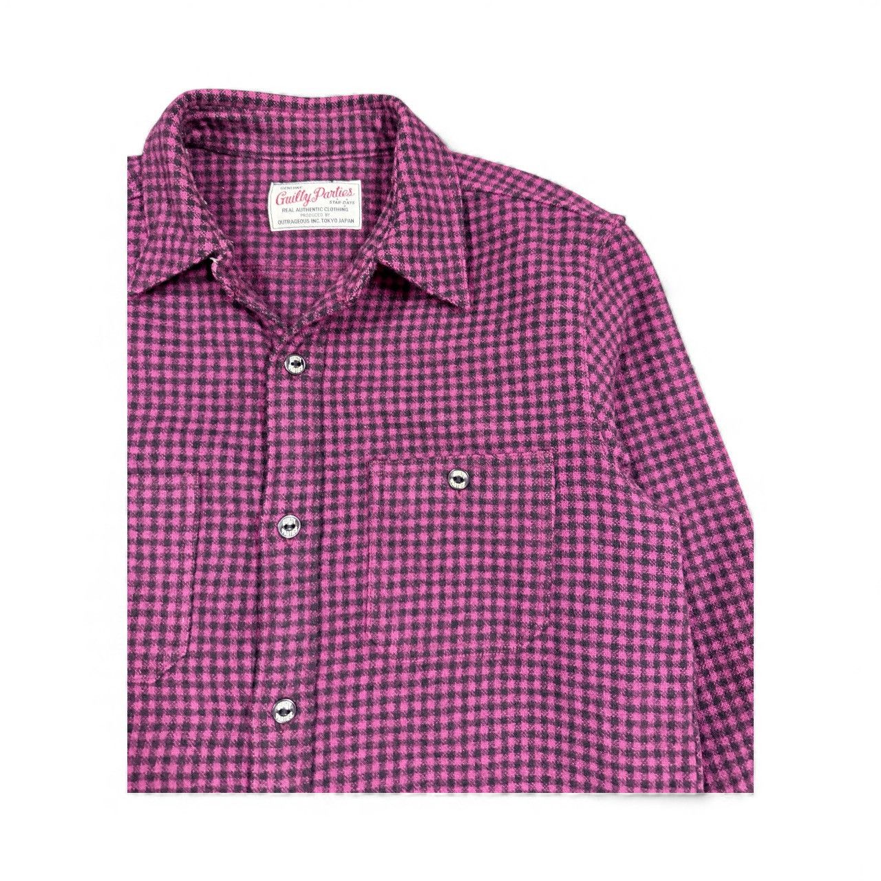 Wacko Maria Wacko Maria Guilty Parties Painted Houndstooth Flannel Red Size US M / EU 48-50 / 2 - 8 Thumbnail