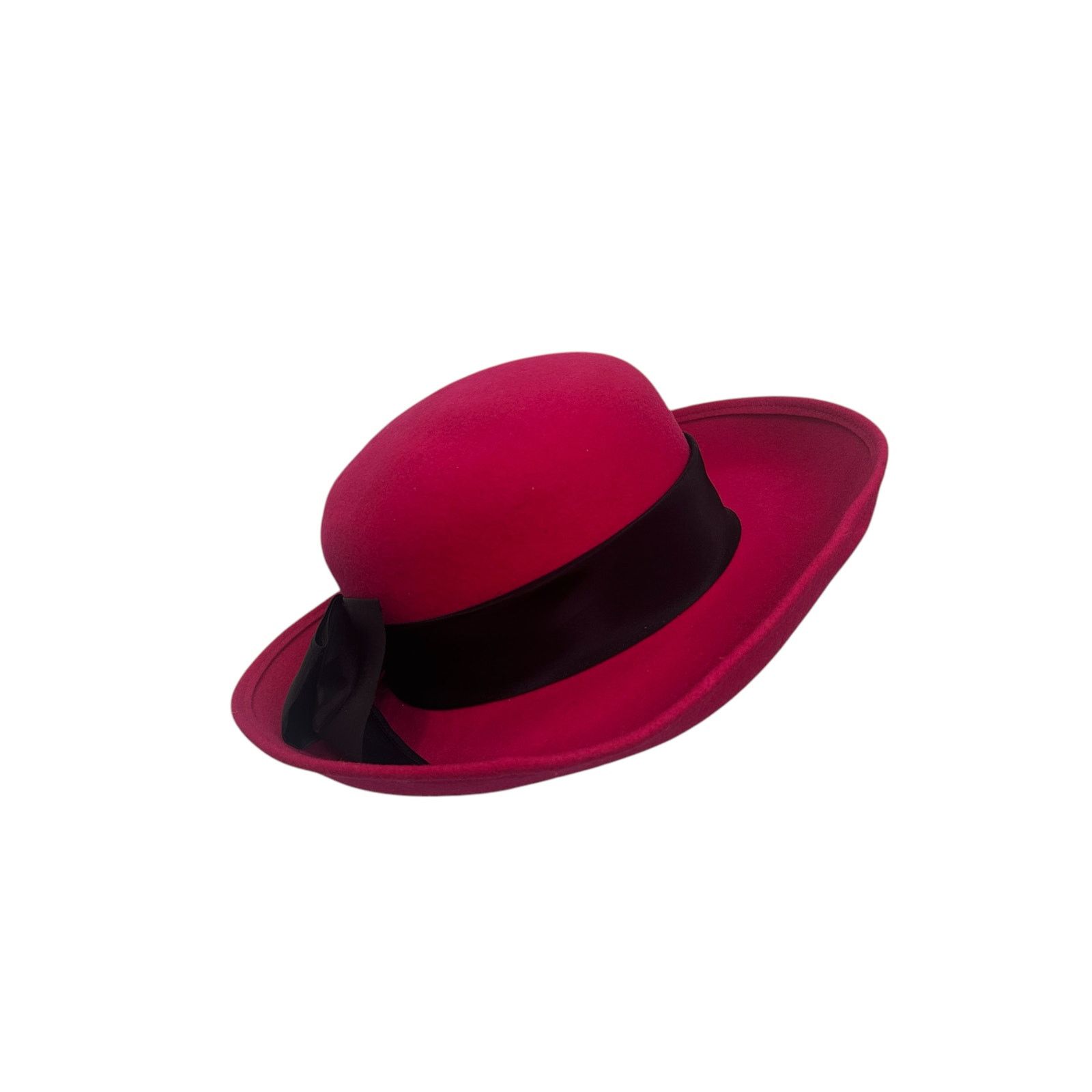 Vintage Vintage Hot Pink Fuchsia Felted Doeskin Hat Bollman Hat Co Size ONE SIZE - 2 Thumbnail