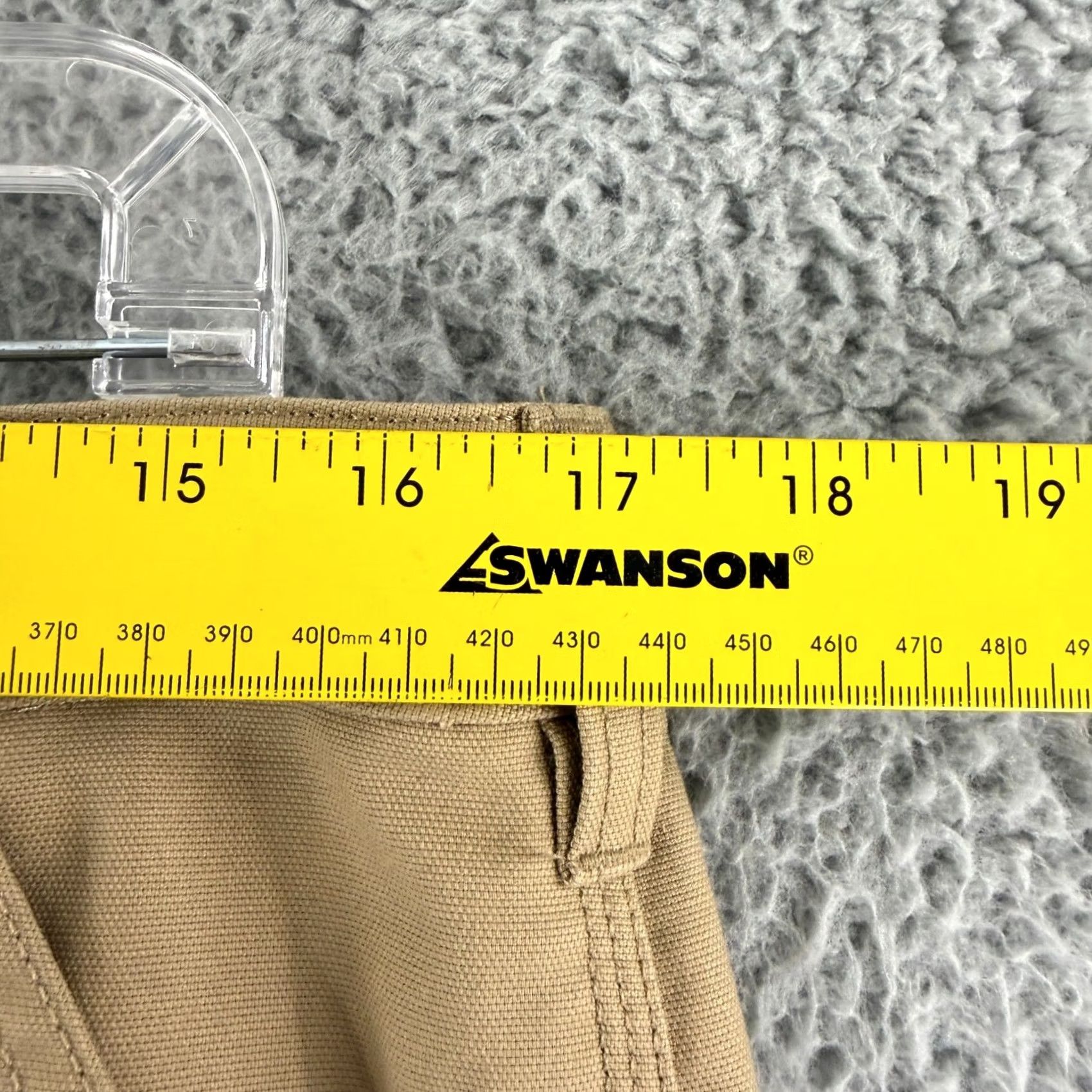Carhartt Carhartt Original Fit Canvas Work Pants Womens 14W Short Tan Stretch Straight Leg Size 36" / US 14 / IT 50 - 6 Thumbnail