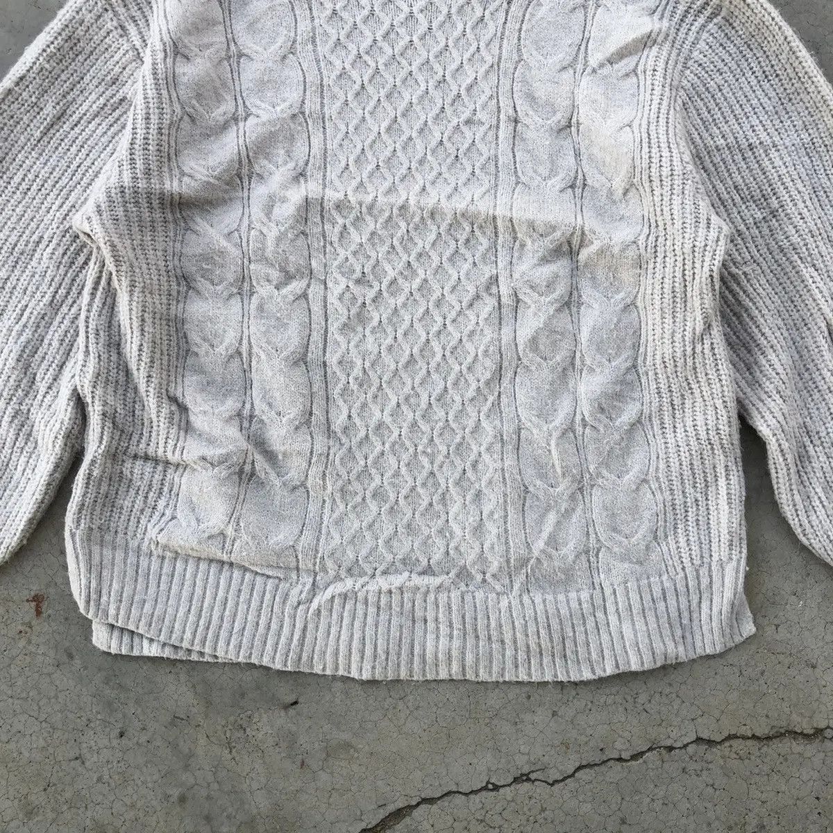 Homespun Knitwear Vintge Knitwear Warm & Soft Touch Grey Vintage Womenswear Size US L / EU 52-54 / 3 - 3 Thumbnail