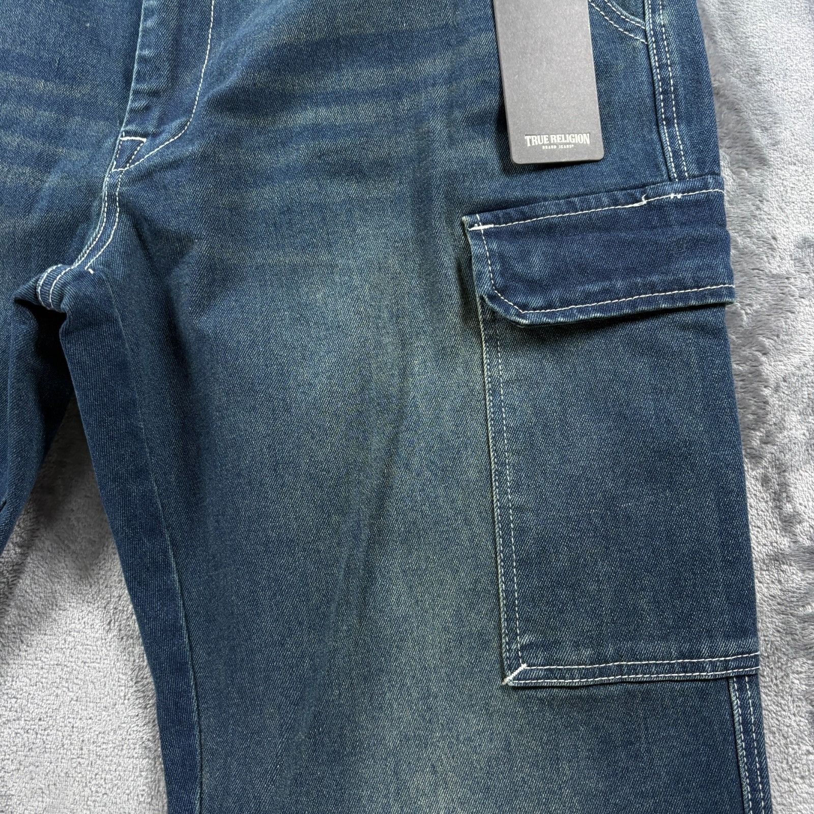 True Religion True Religion Denim Cargo Pants Mens 36X32 Medium Amber Nigh Size US 36 / EU 52 - 6 Thumbnail