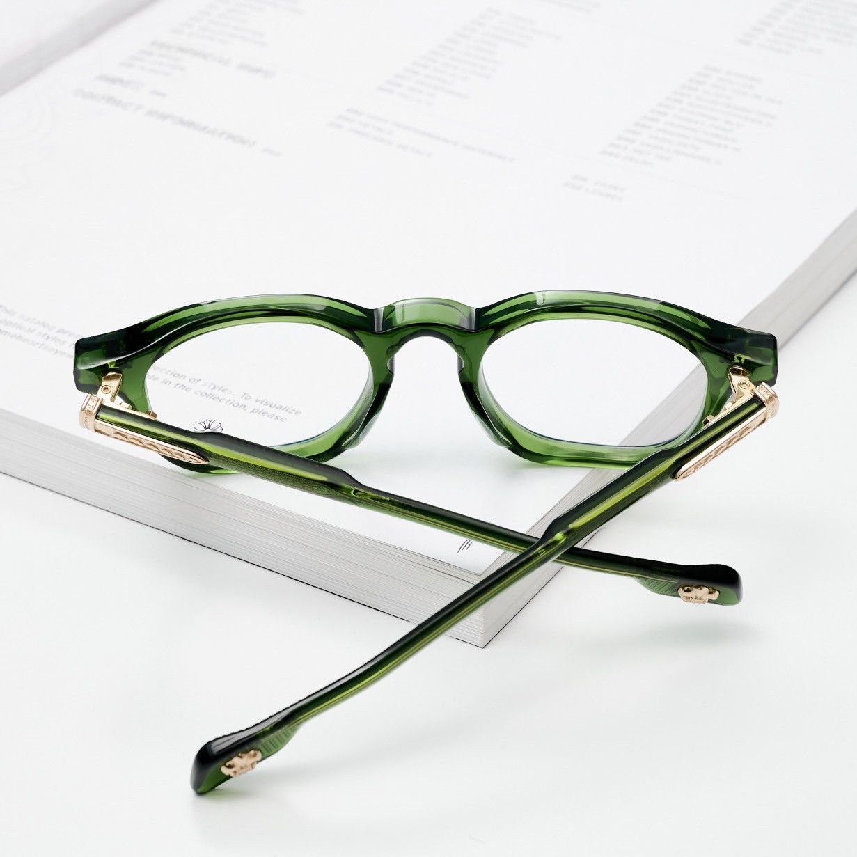 Chrome Hearts CHROME HEARTS CHIRP CHIRP DARK OLIVE GLASSES Size ONE SIZE - 7 Thumbnail