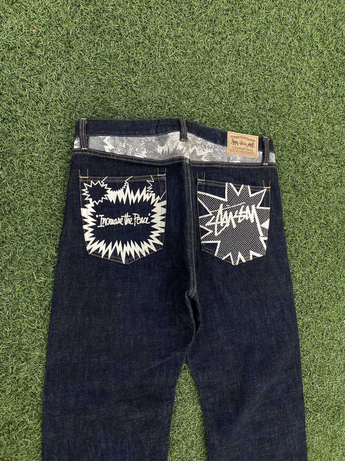 Stussy STUSSY INCREASE THE PEACE DENIM RARE 🎱 Size US 36 / EU 52 - 2 Thumbnail