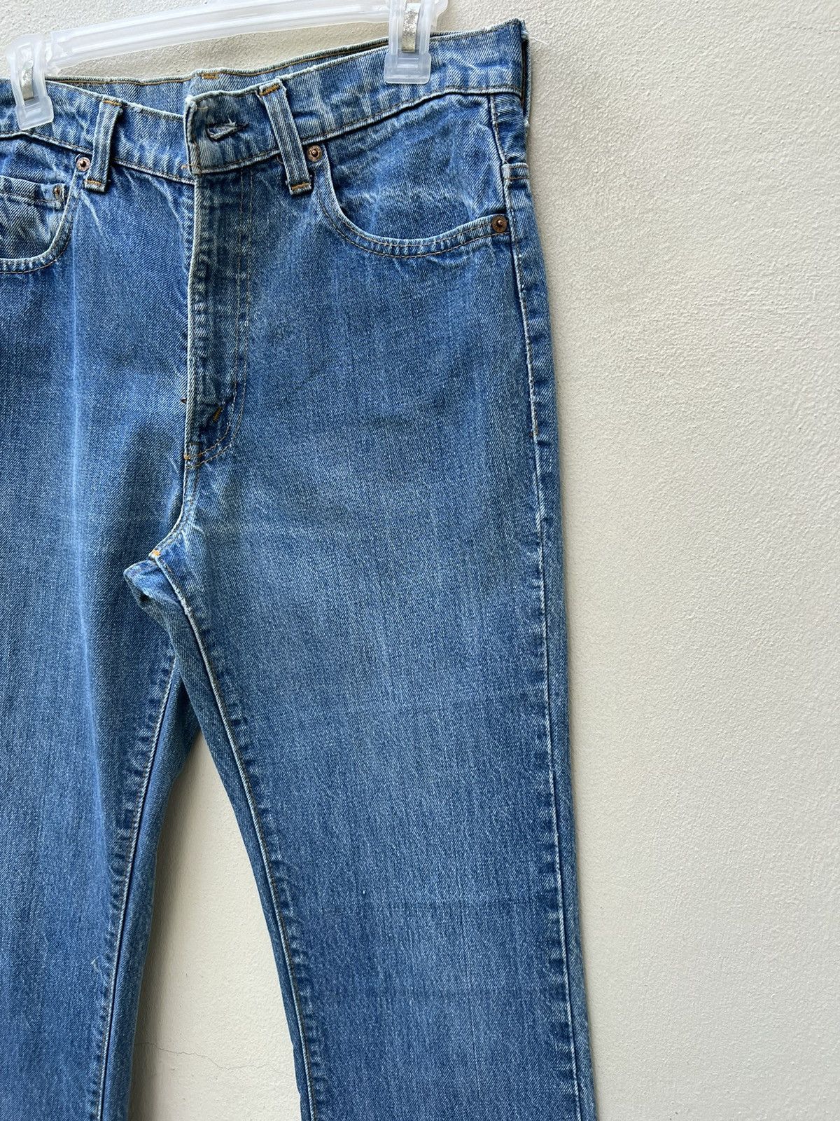Levi's VTG 70s Levi’s 517 42 Talon Faded Blue Denim Bootcut Jeans Size US 31 - 11 Thumbnail