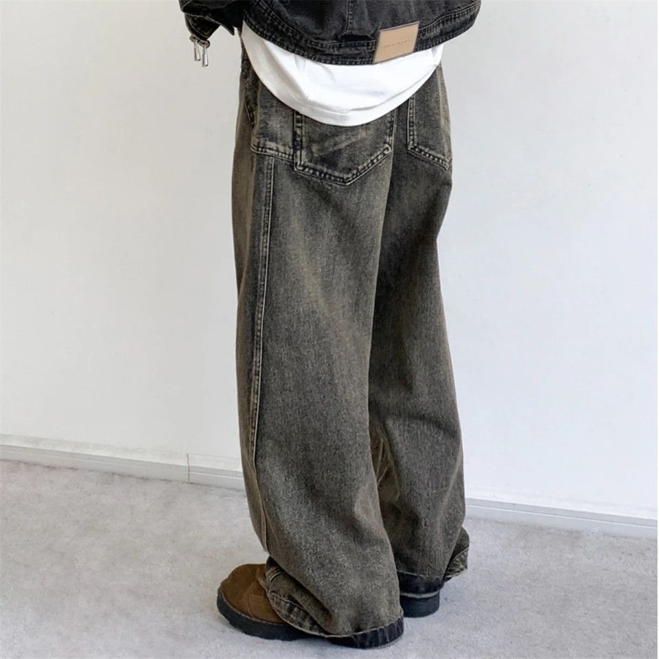 Japanese Brand × Jean Streetwear Baggy Gray Loose Jeans Size US 34 / EU 50 - 3 Thumbnail
