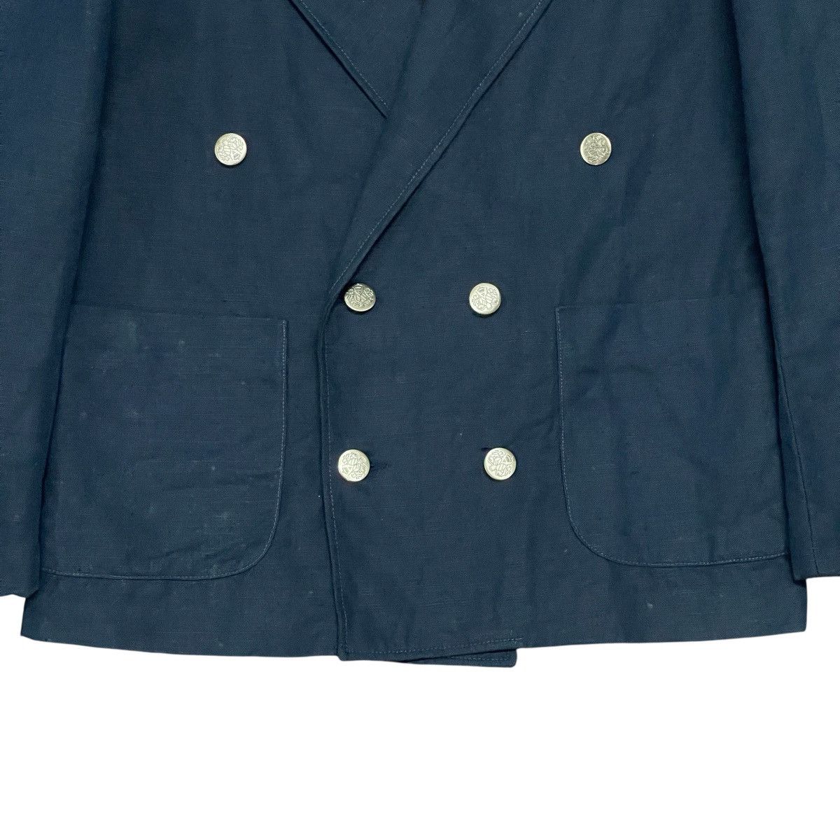 Vintage Vintage French Nautical Maritime Double Breasted Blazer Size US M / EU 48-50 / 2 - 8 Thumbnail