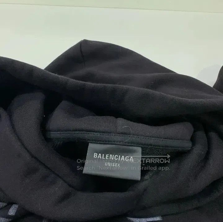 Balenciaga Balenciaga Graphic Print Black Pullover Hoodie. Size US L / EU 52-54 / 3 - 5 Thumbnail