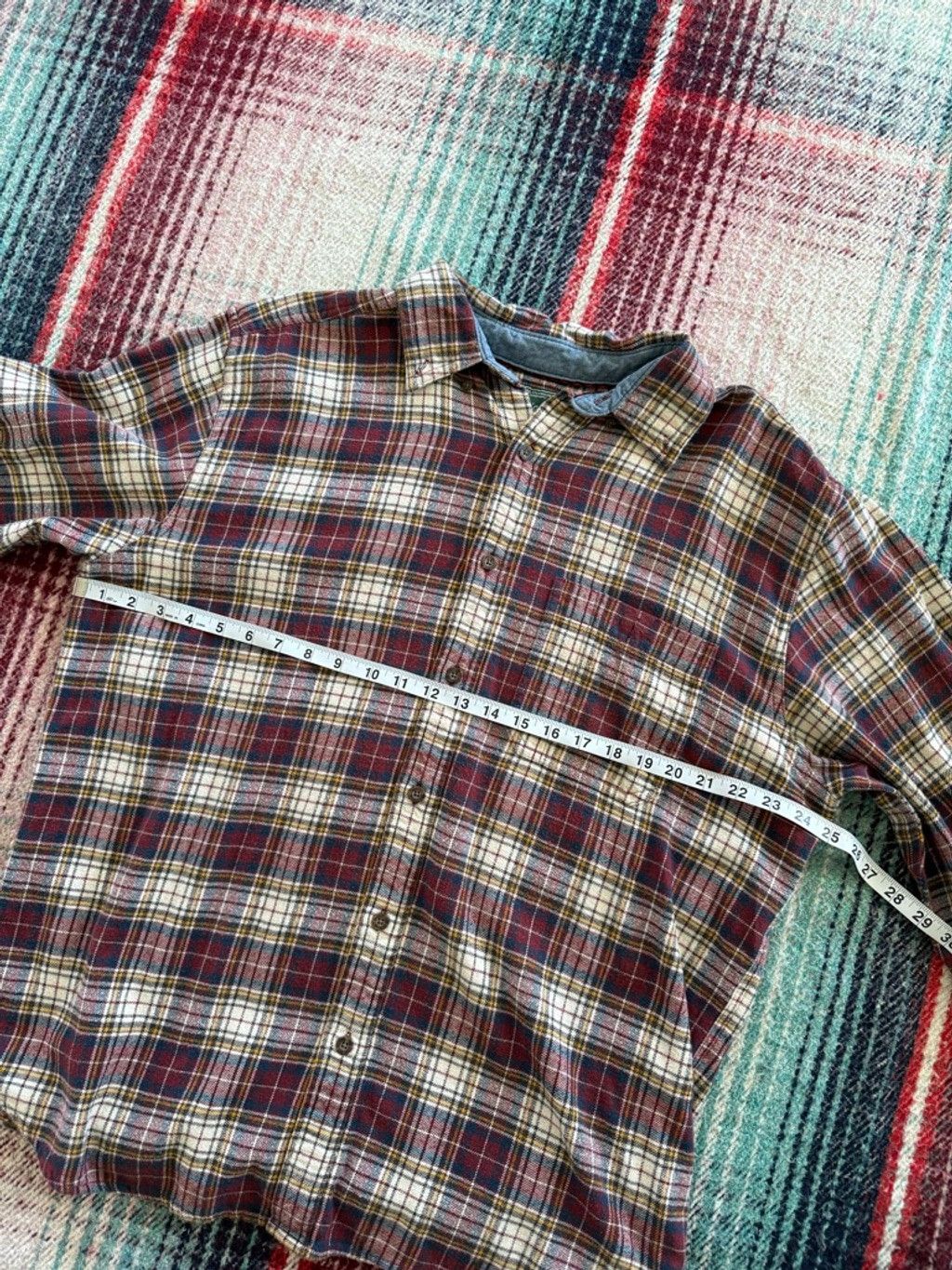 Woolrich Woolen Mills Men's Woolrich Plaid Casual Button Down Shirt L Red Blue Size US L / EU 52-54 / 3 - 6 Thumbnail