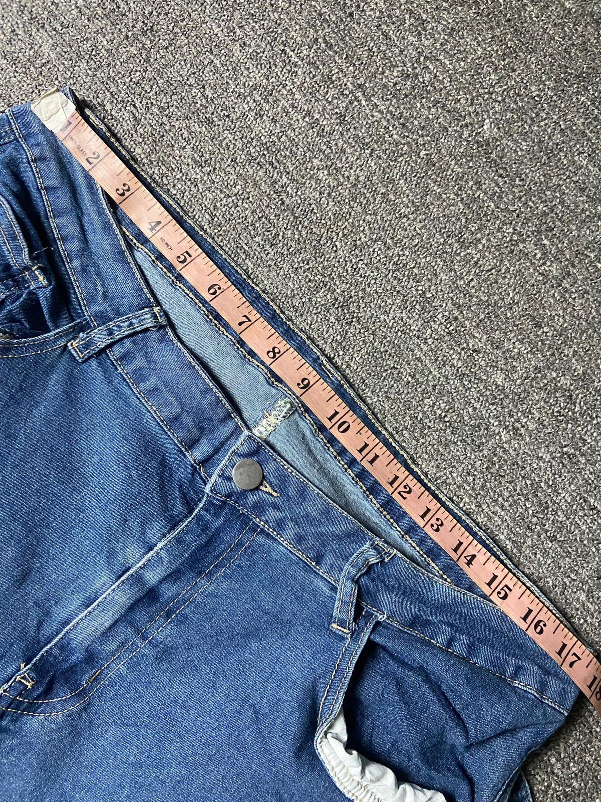 Shein SHEIN Curve Bootcut Cargo Jeans (139) Size 35" - 9 Thumbnail