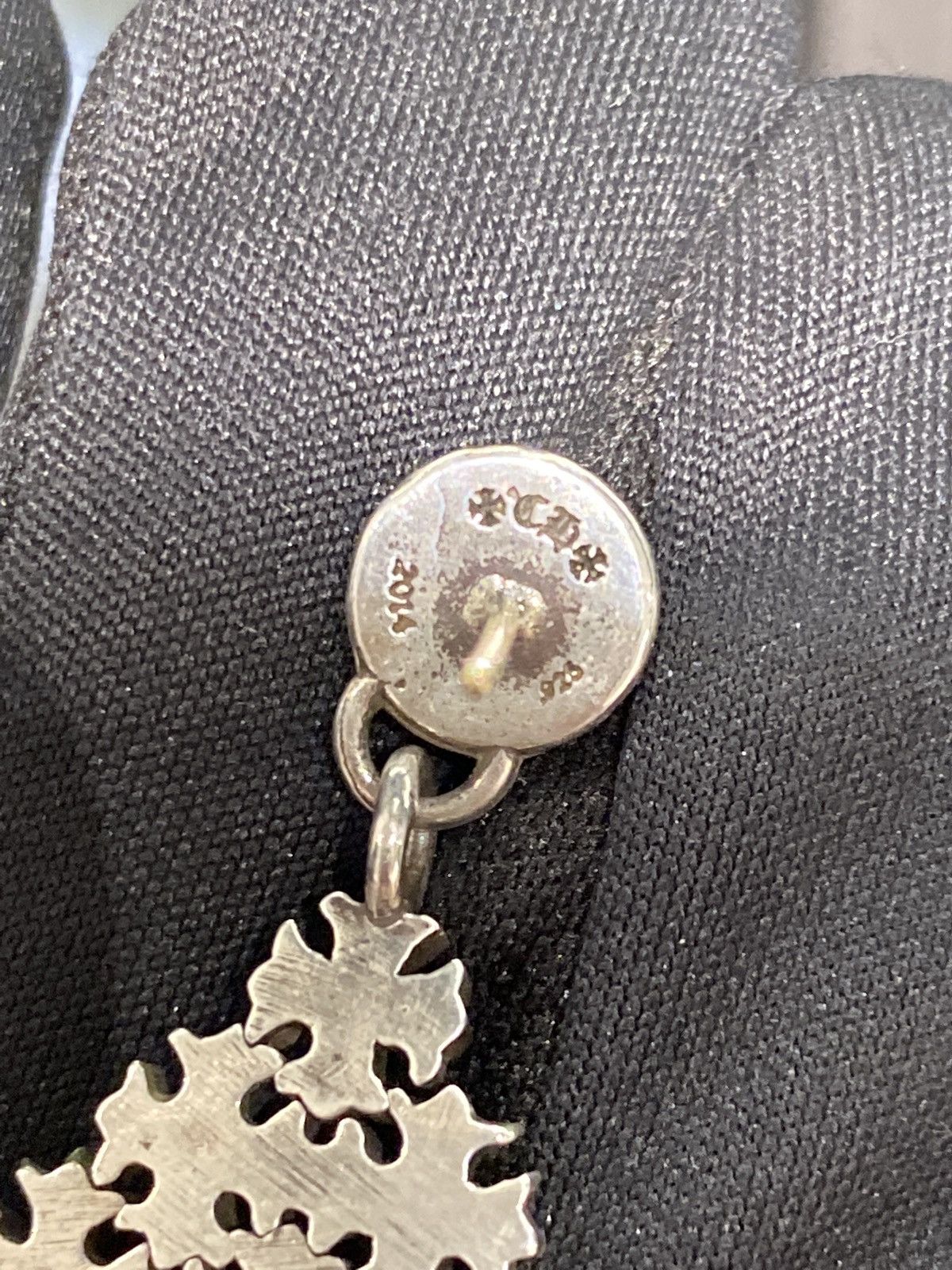 Chrome Hearts Chrome Hearts Silver Cross Dangle Earring Size ONE SIZE - 5 Thumbnail