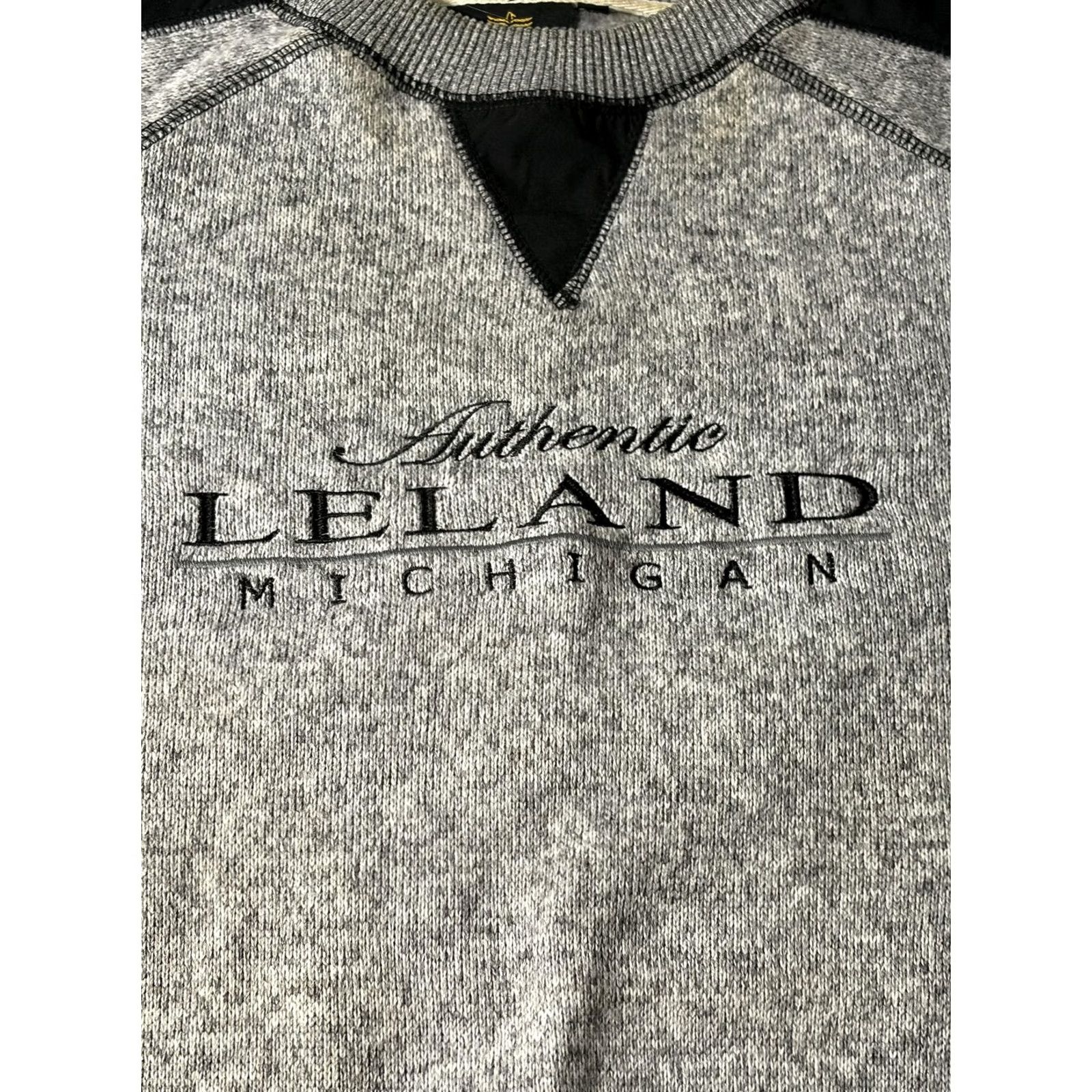 Vintage Leland Michigan Sweatshirt Mens Large Gray Renegade Club Crewneck Pullover Size US L / EU 52-54 / 3 - 2 Thumbnail