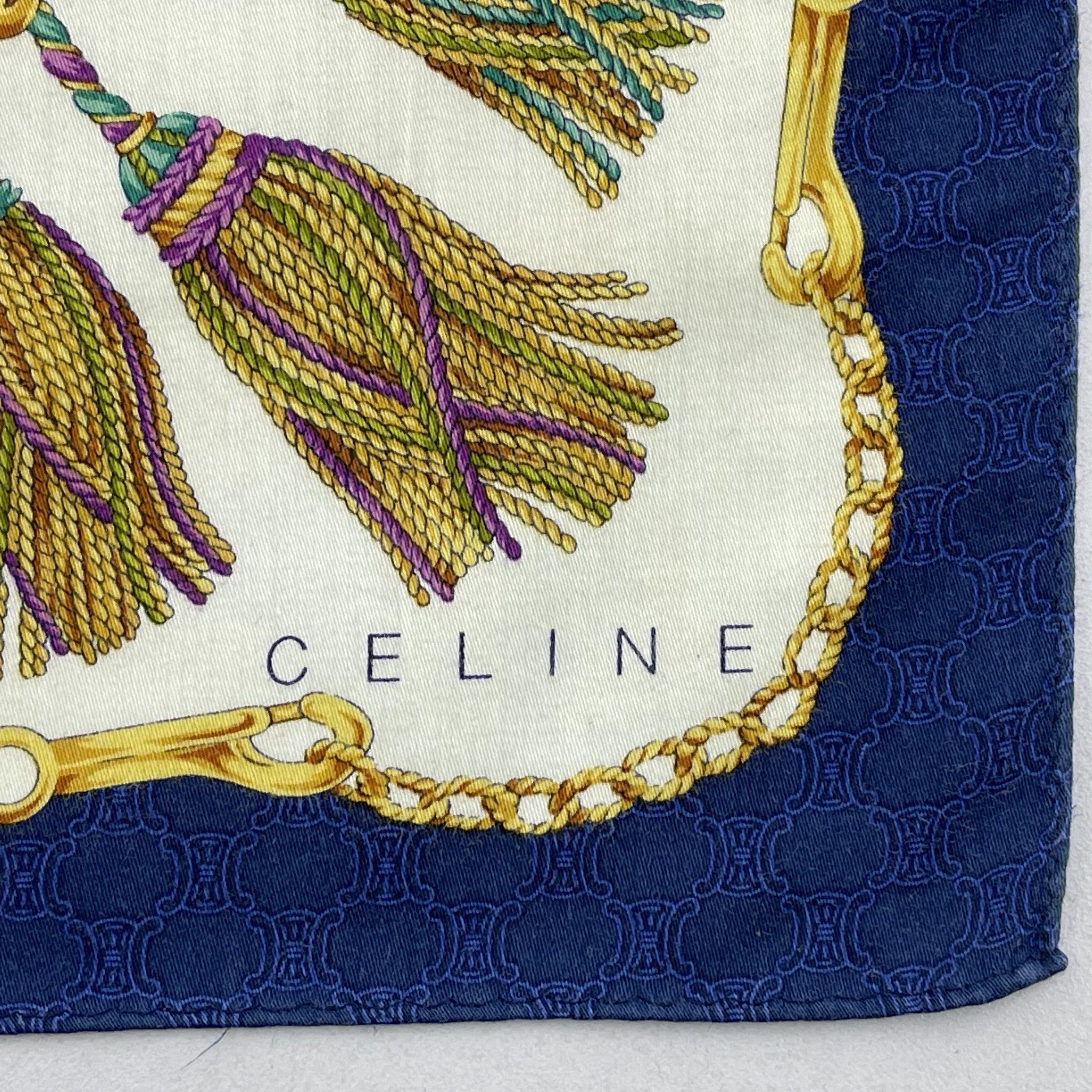 Celine × Vintage Celine Handkerchief/Neckerchief/Bandana-KD3265 Size ONE SIZE - 4 Thumbnail