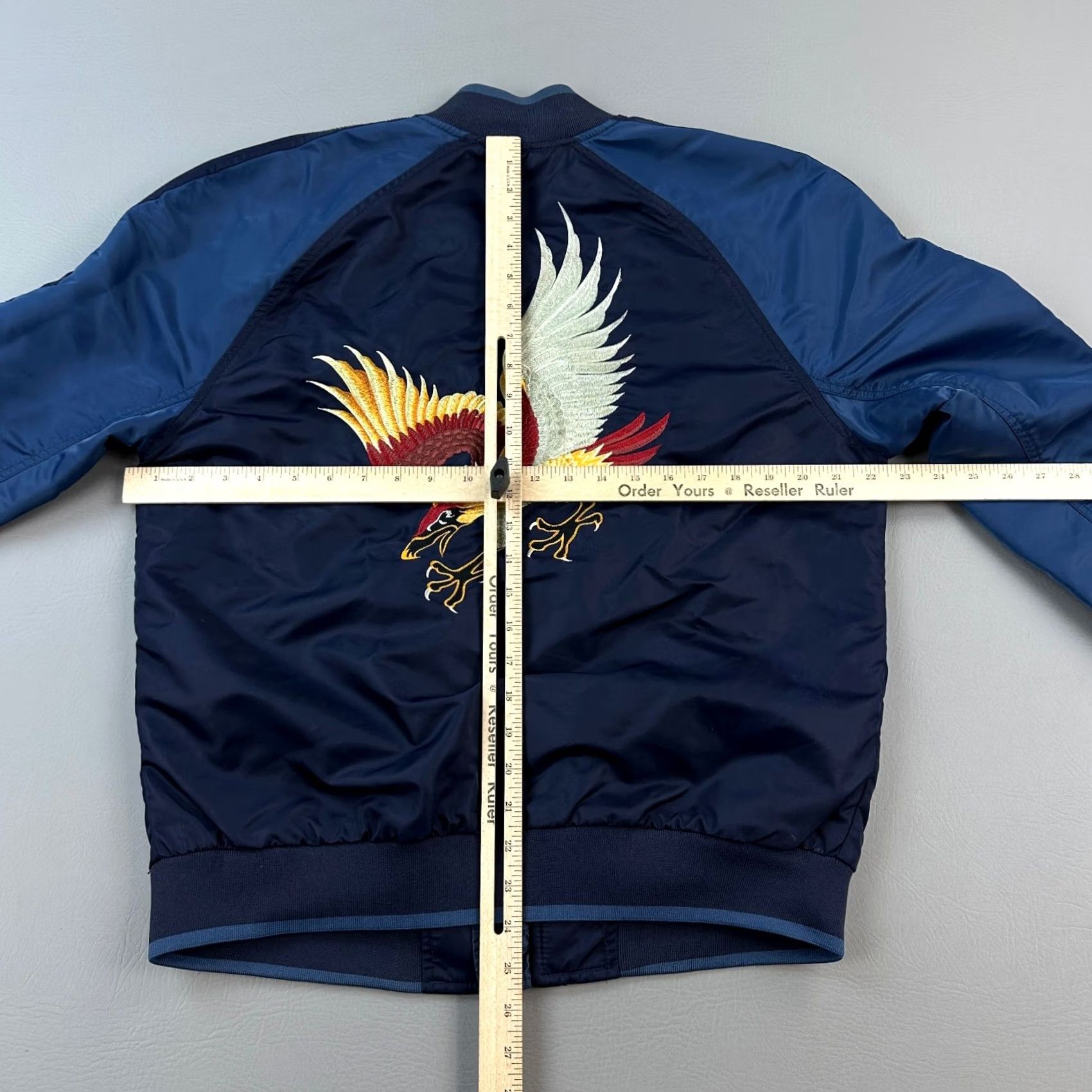 Gap Gap Souvenir Bomber Jacket Mens M Blue Full Zip Tapestry Japan Sukajan Vintage Size US M / EU 48-50 / 2 - 3 Thumbnail