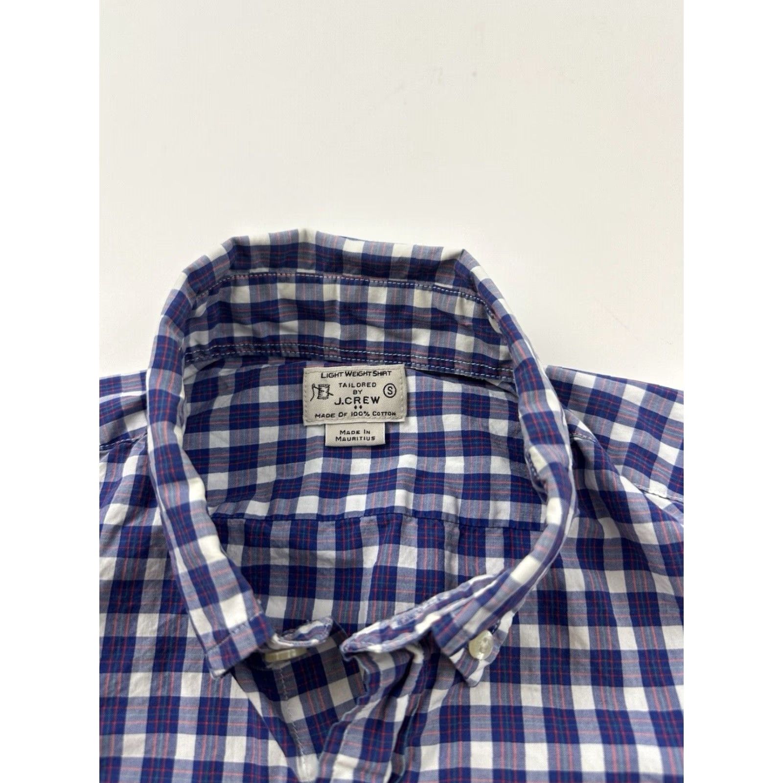 J.Crew J.Crew Shirt Mens Small Plaid Button-Down Lightweight Tailored Pocketed Multicolor Long Sleeve Size US S / EU 44-46 / 1 - 3 Thumbnail