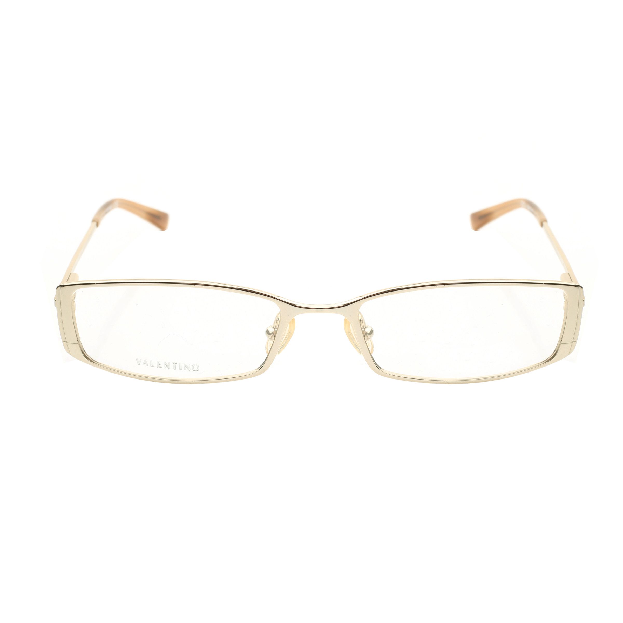Valentino Valentino '90s White Gold Crystals Metal Glasses Size ONE SIZE - 1 Thumbnail