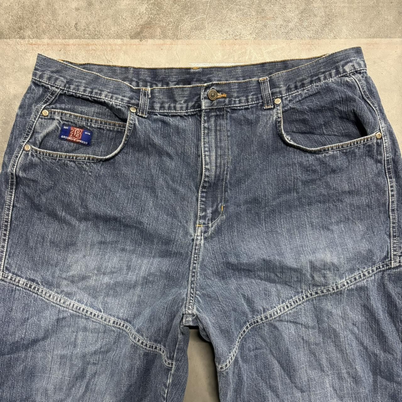 Vintage Crazy Vintage Y2K/2000s Super Baggy Wideleg JNCO Style Brooklyn Medium Wash Denim Jeans! Size US 40 / EU 56 - 4 Thumbnail