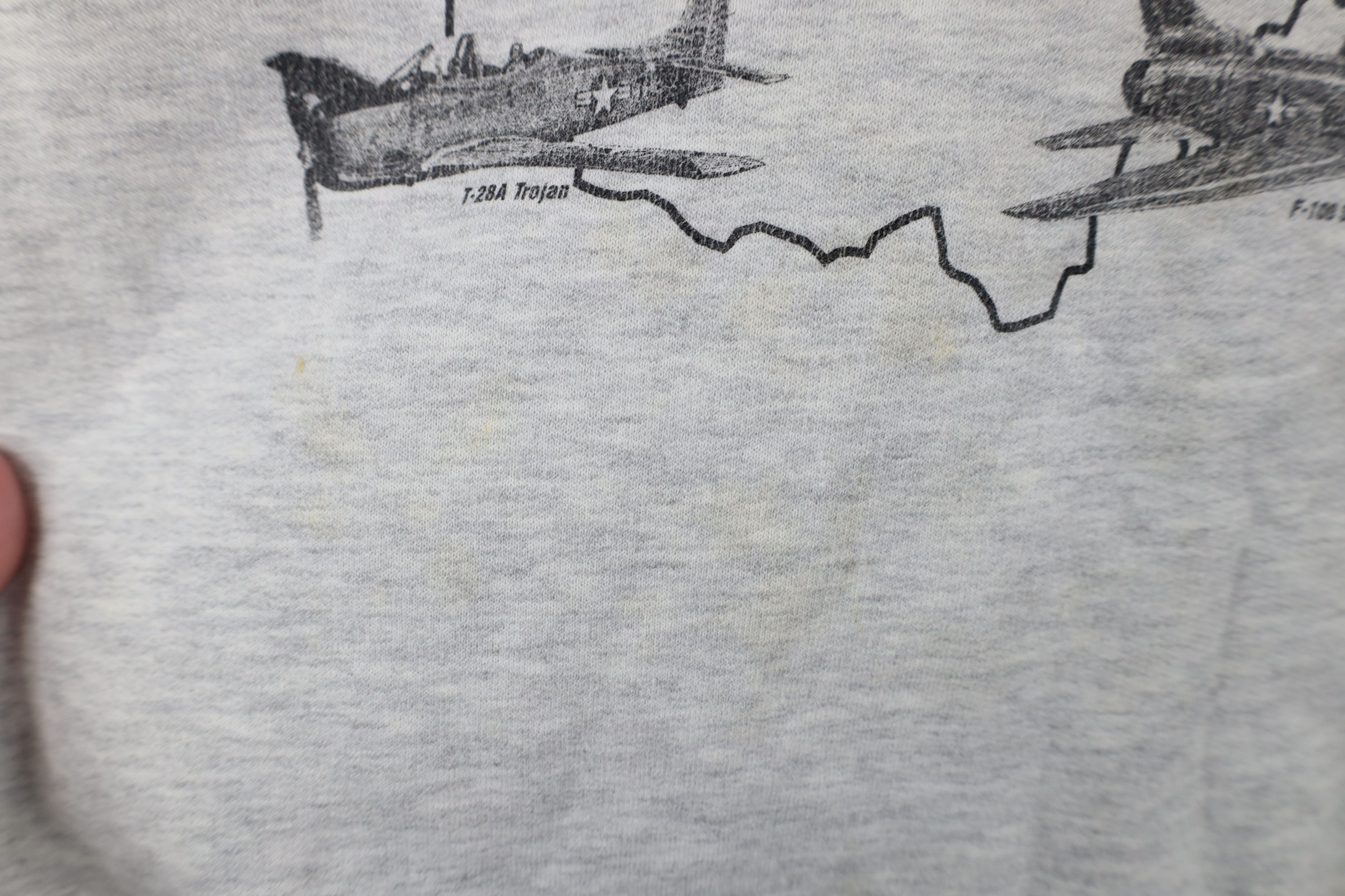 Vintage Vintage 90s Afterburners Fighter Jets Airplanes Sweatshirt Size US XXL / EU 58 / 5 - 6 Thumbnail
